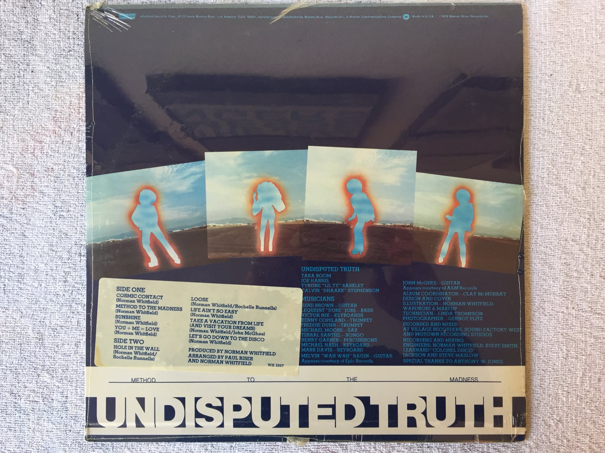 Omslagsbild för skivan THE UNDISPUTED TRUTH method to the madness LP -76 US WHITFIELD WH 2967  sealed