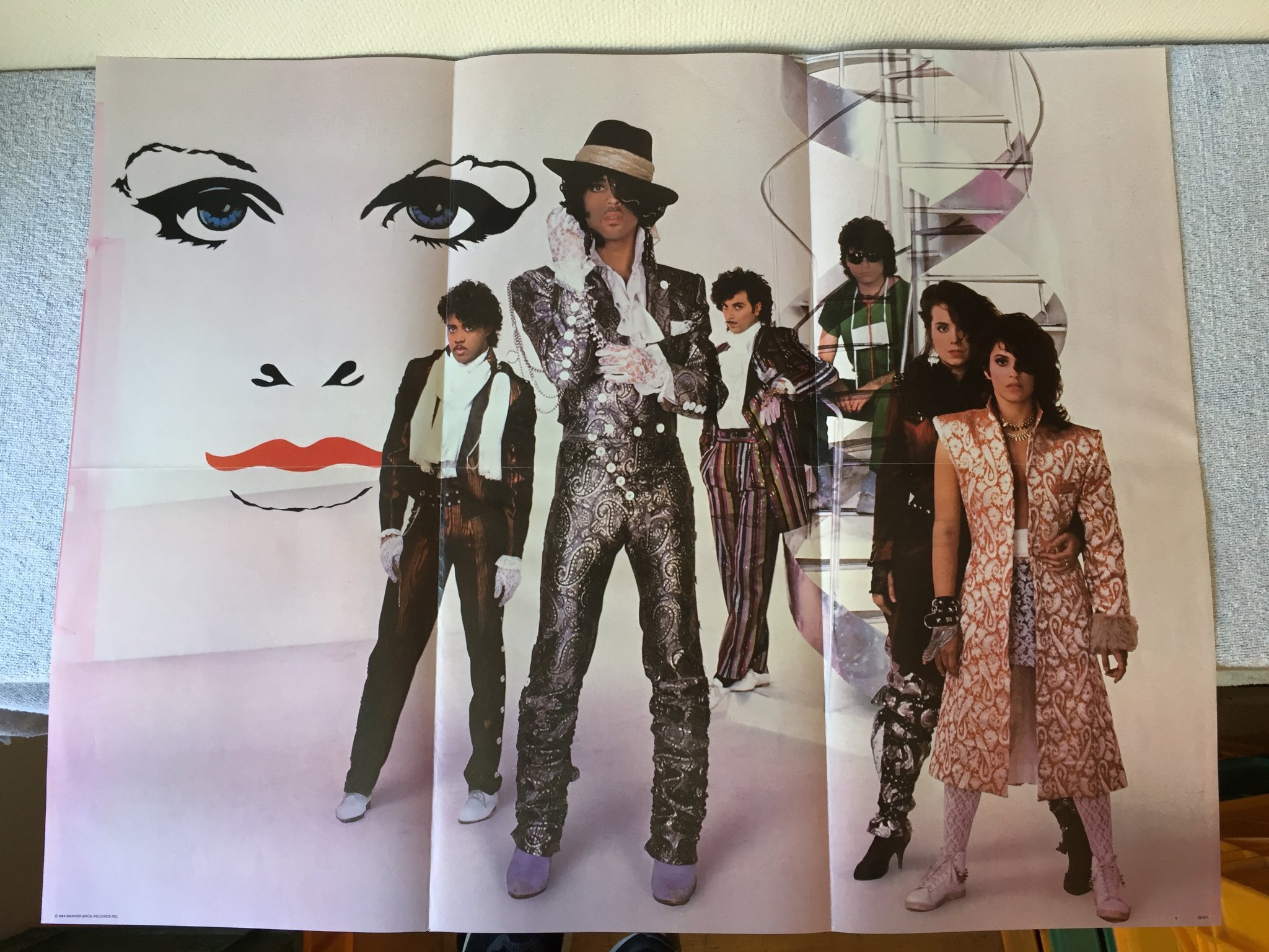 Omslagsbild för skivan PRINCE purple rain LP -84 US PAISLEY PARK 1-25110 + POSTER 