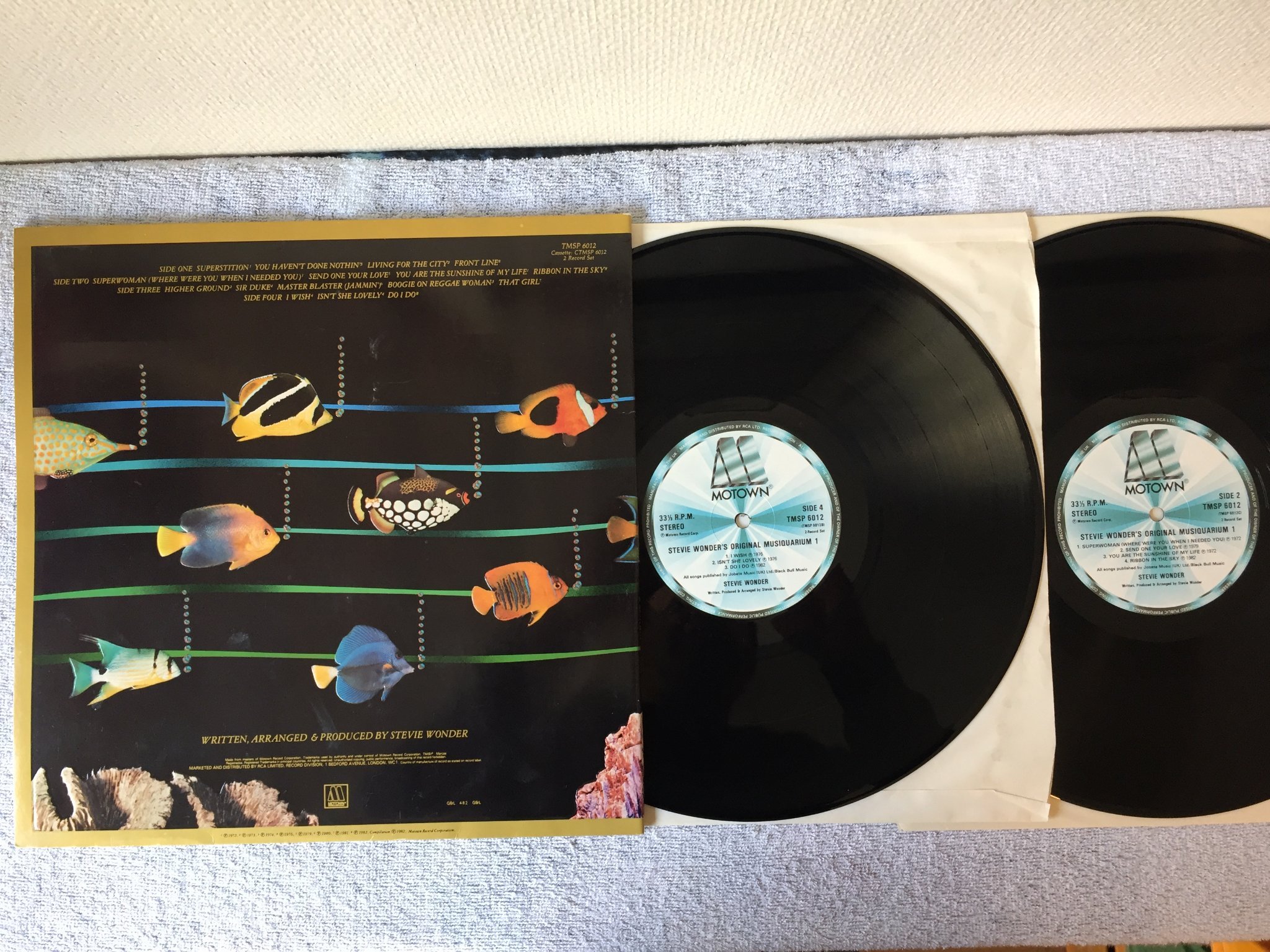 Omslagsbild för skivan STEVIE WONDER original musiquarium 1 2xLP UK MOTOWN TMSP 6012