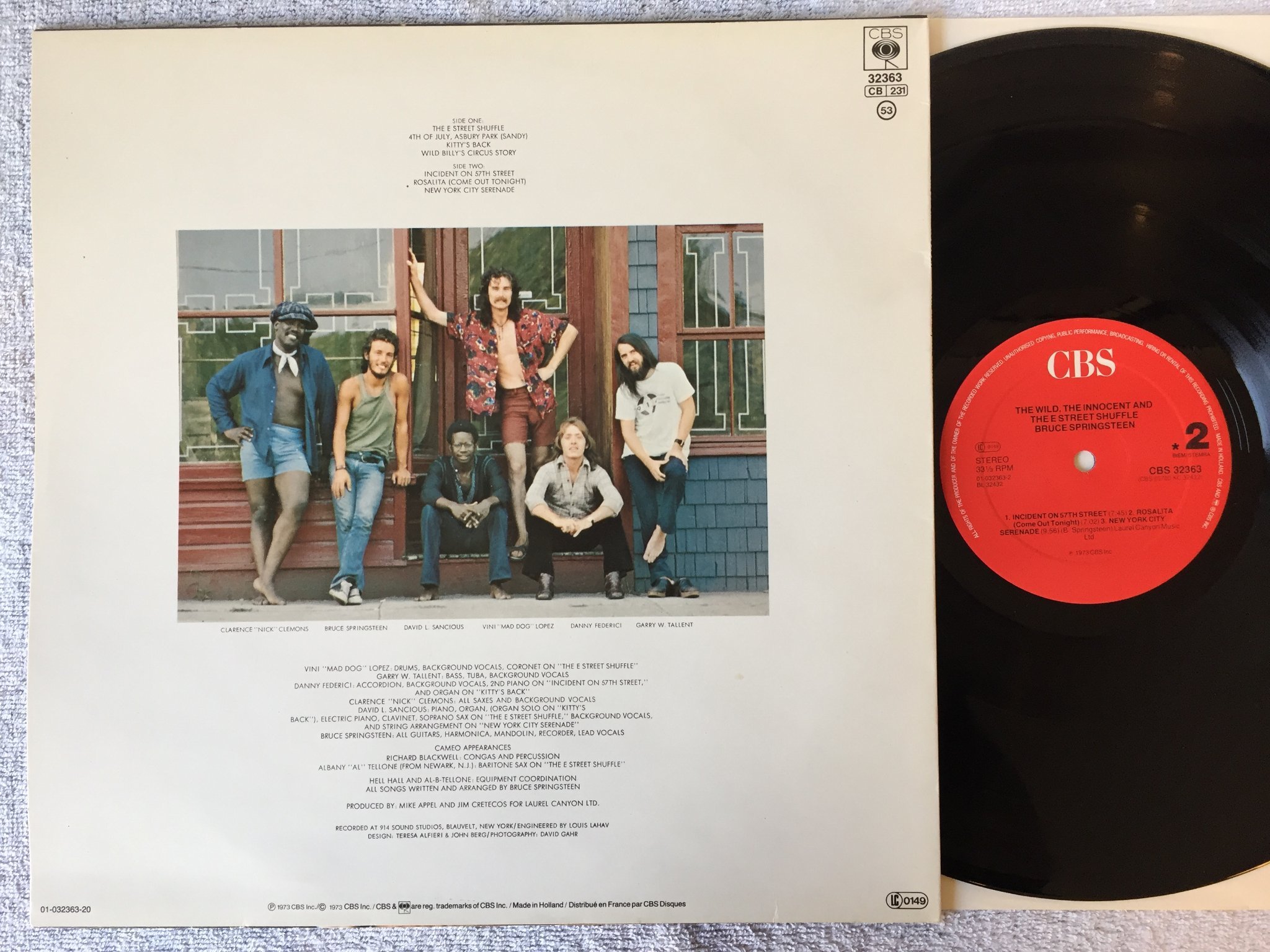 Omslagsbild för skivan BRUCE SPRINGSTEEN the wild, the innocent... LP Hol CBS 32363 