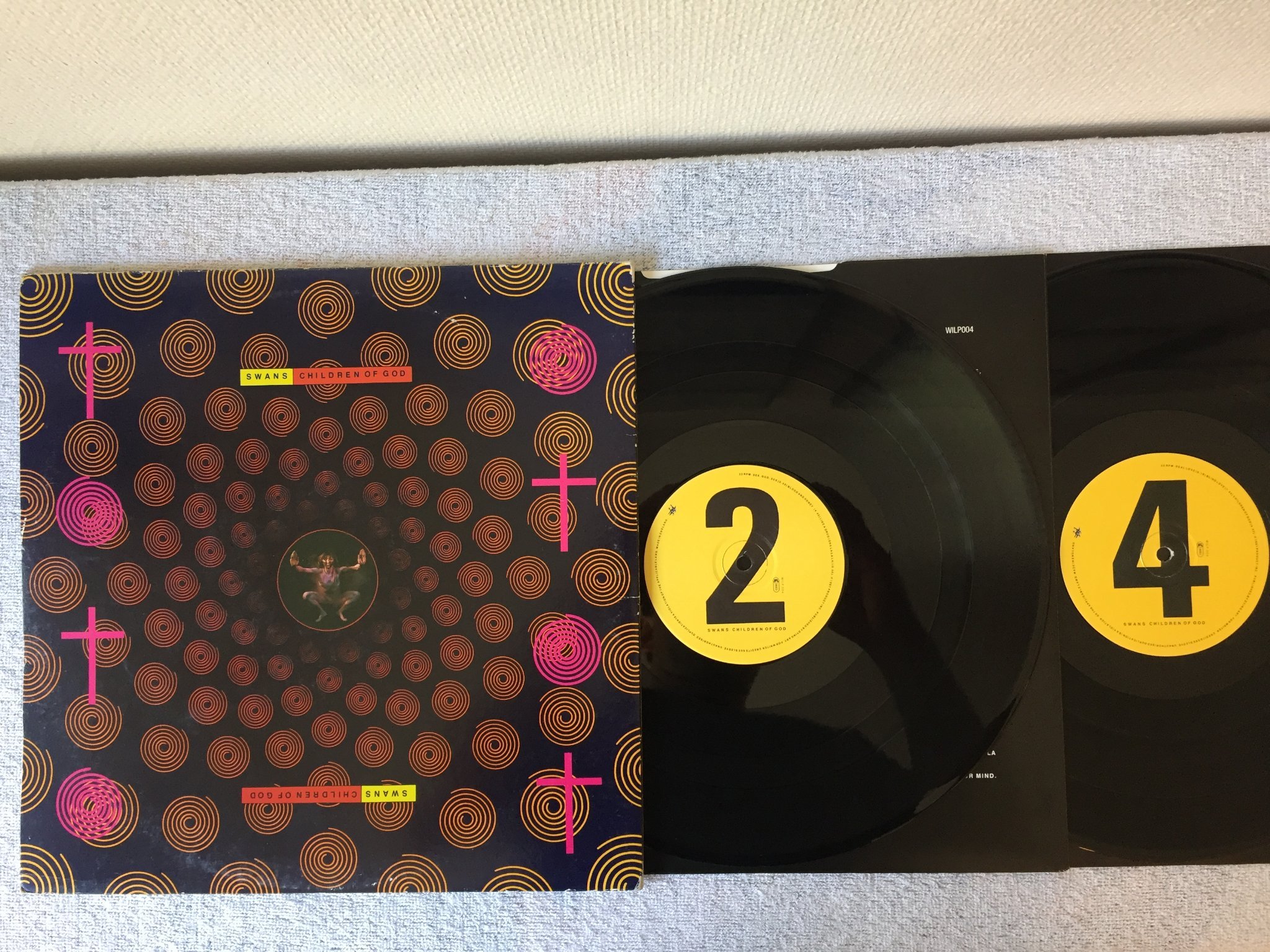 Omslagsbild för skivan SWANS children of god 2xLP -87 UK PRODUCT INC 33 PROD 17 electronic rock