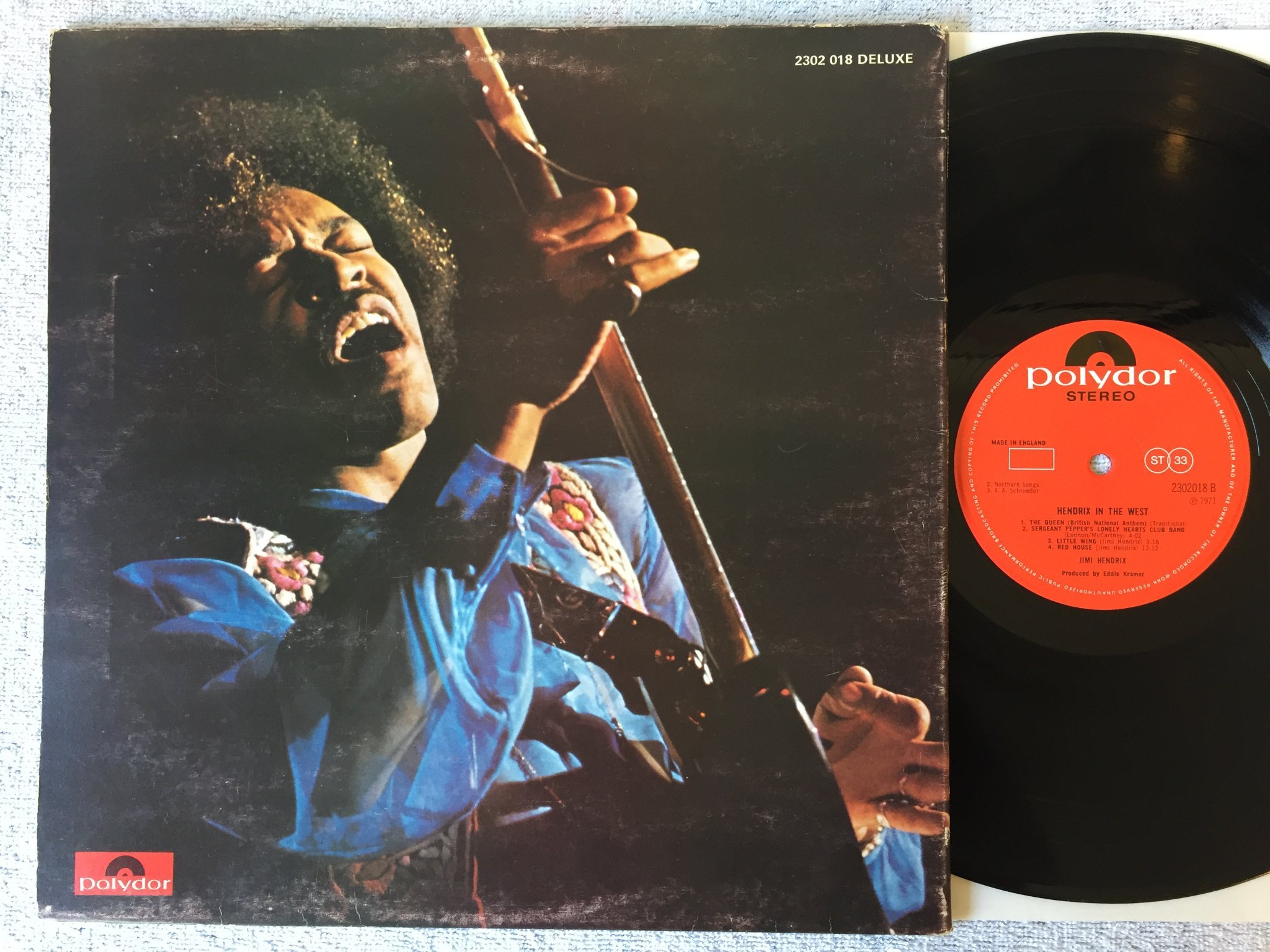 Omslagsbild för skivan JIMI HENDRIX Hendrix in the west LP -71 UK POLYDOR 2302018