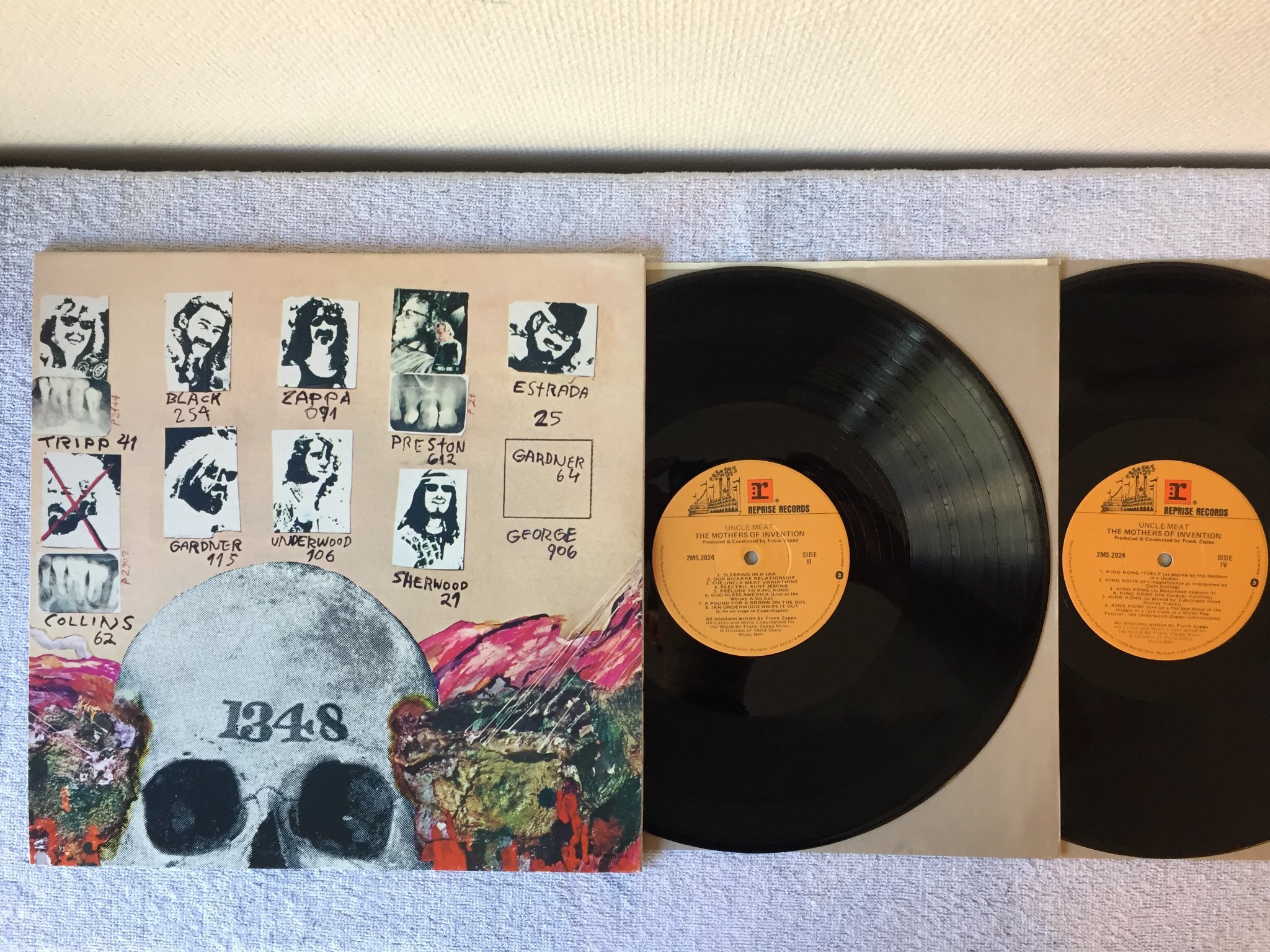 Omslagsbild för skivan THE MOTHERS OF INVENTION uncle meat 2xLP US REPRISE 2MS 2024