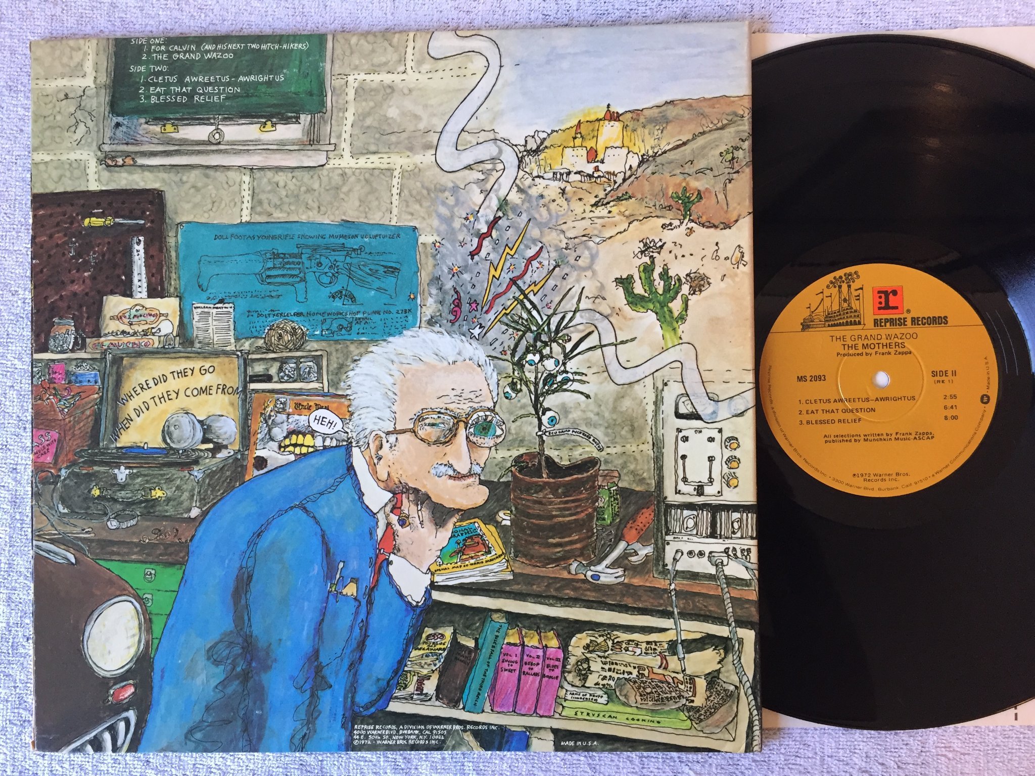 Omslagsbild för skivan THE MOTHERS the grand wazoo LP US REPRISE MS 2093