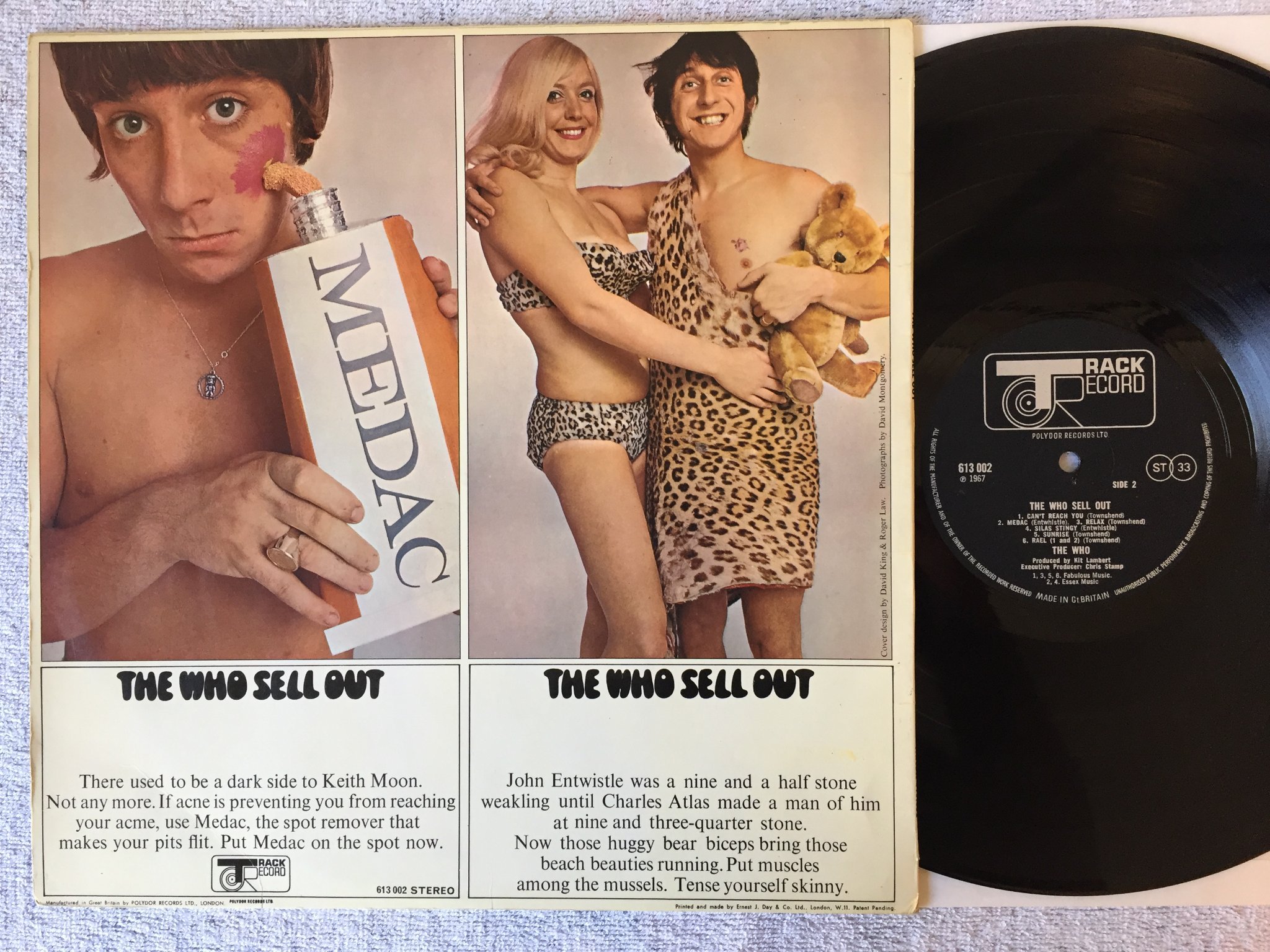 Omslagsbild för skivan THE WHO sell out LP -67 UK TRACK 613 002 rare!!!