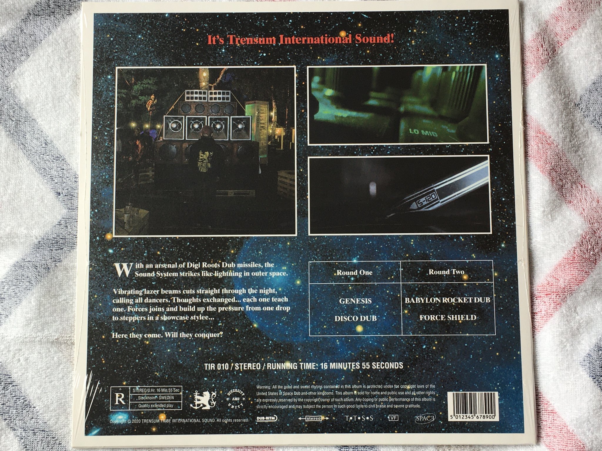 Omslagsbild för skivan TRENSUM TRIBE SOUNDSYSTEM MUSIC disco dub + 3 12"ep 5012345678900 Sealed