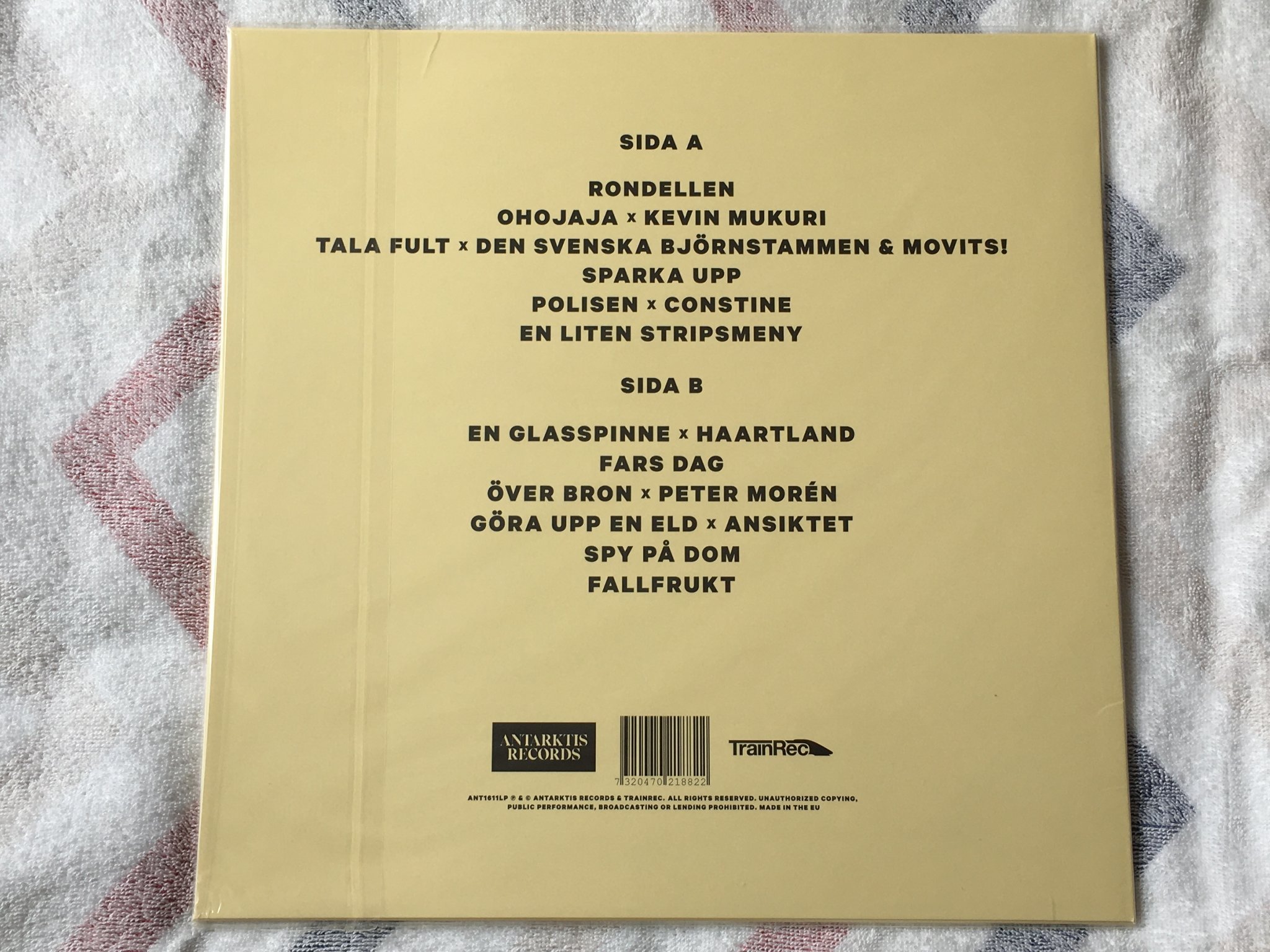 Omslagsbild för skivan ZACKE Fattigkussen LP 2016 Swe ANTARKTIS ANT1611LP