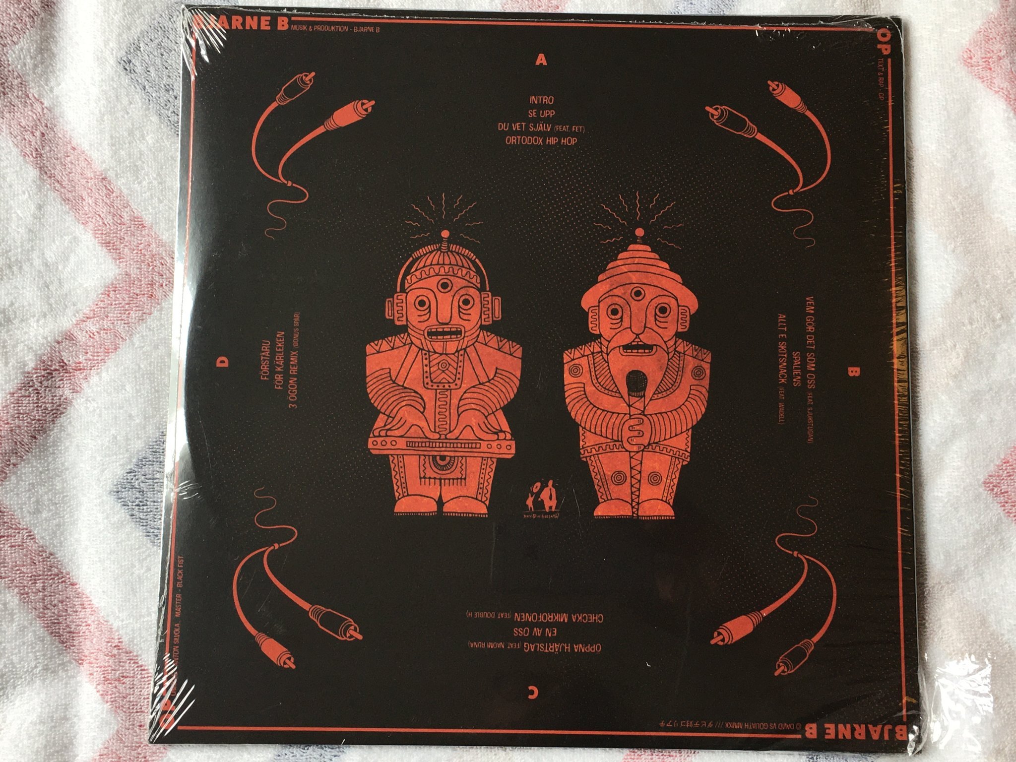 Omslagsbild för skivan BJARNE B & OP b-bop 2xLP 2021 DAVID VS GOLIATH DVSG150 still sealed
