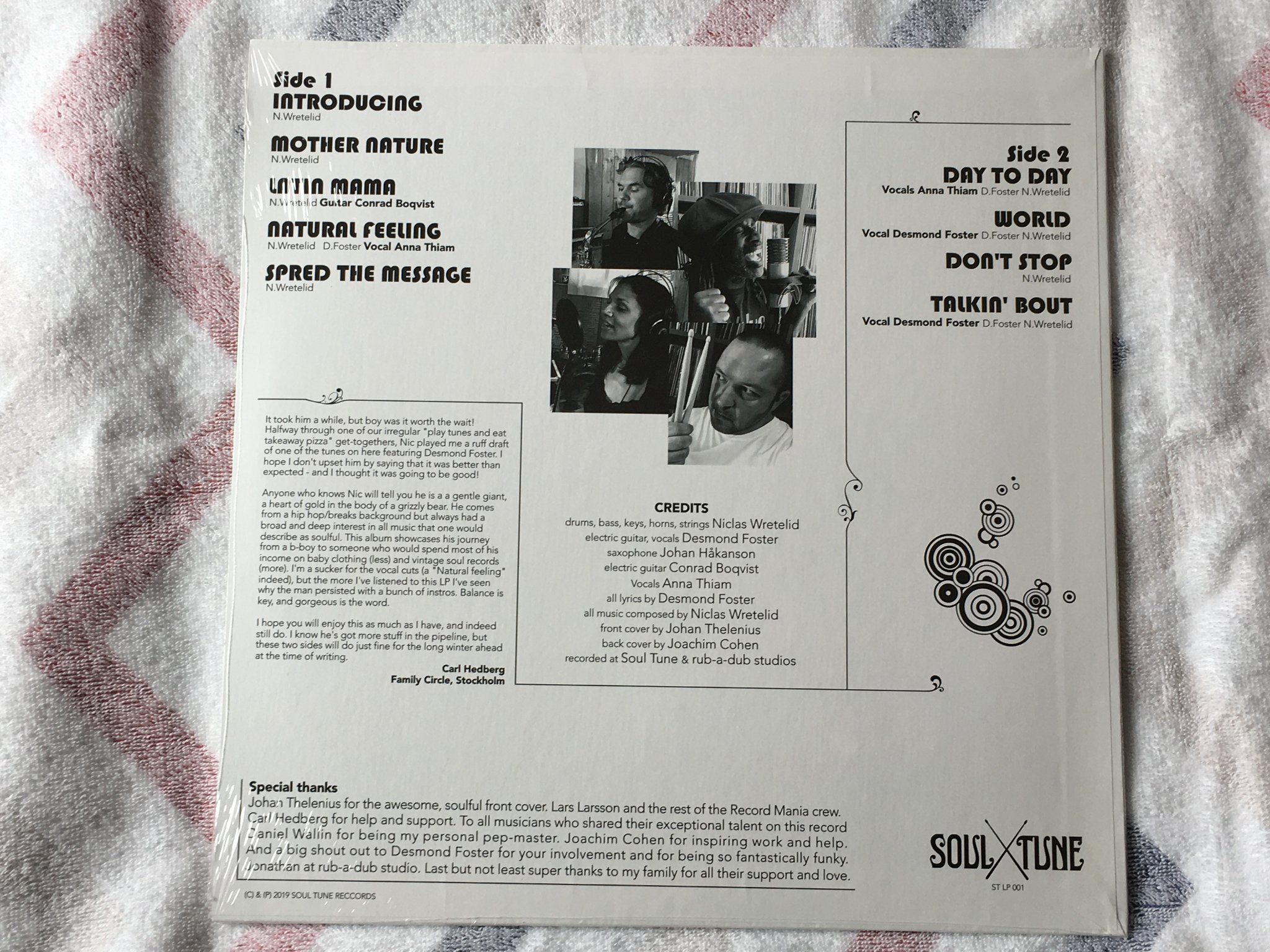 Omslagsbild för skivan SOUL TUNE ALLSTARS introducing LP 2019 Swe SOUL TUNE STLP 001 still sealed