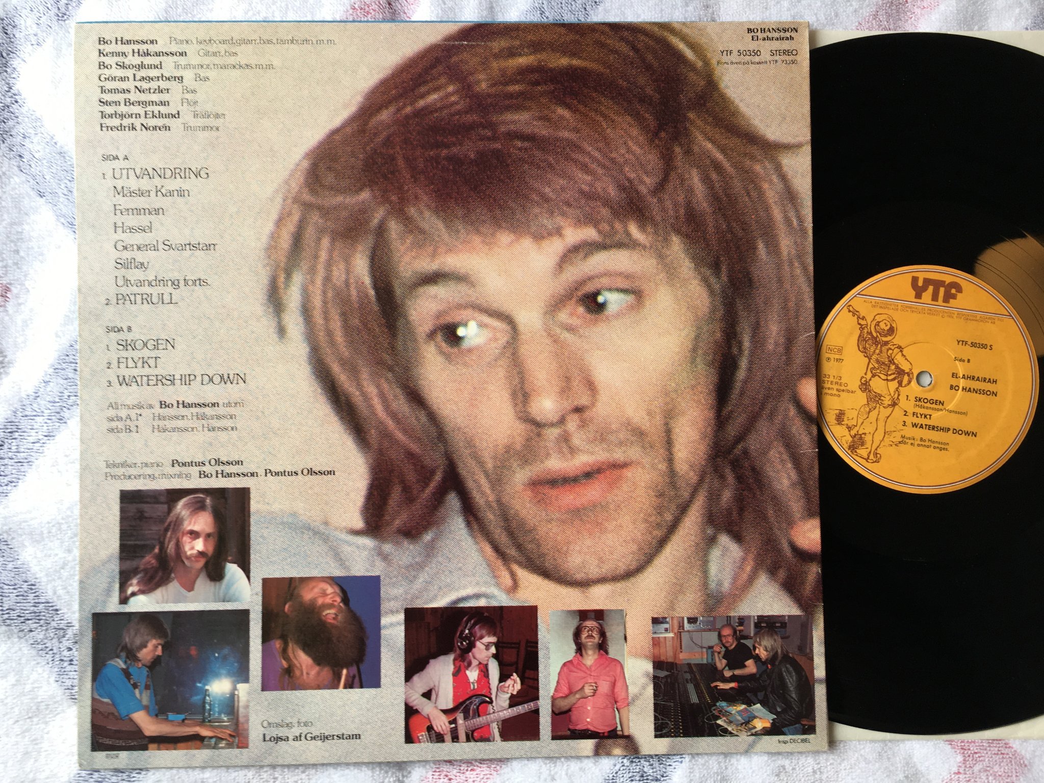 Omslagsbild för skivan BO HANSSON el ahrairah LP -77 Swe YTF 50350 S