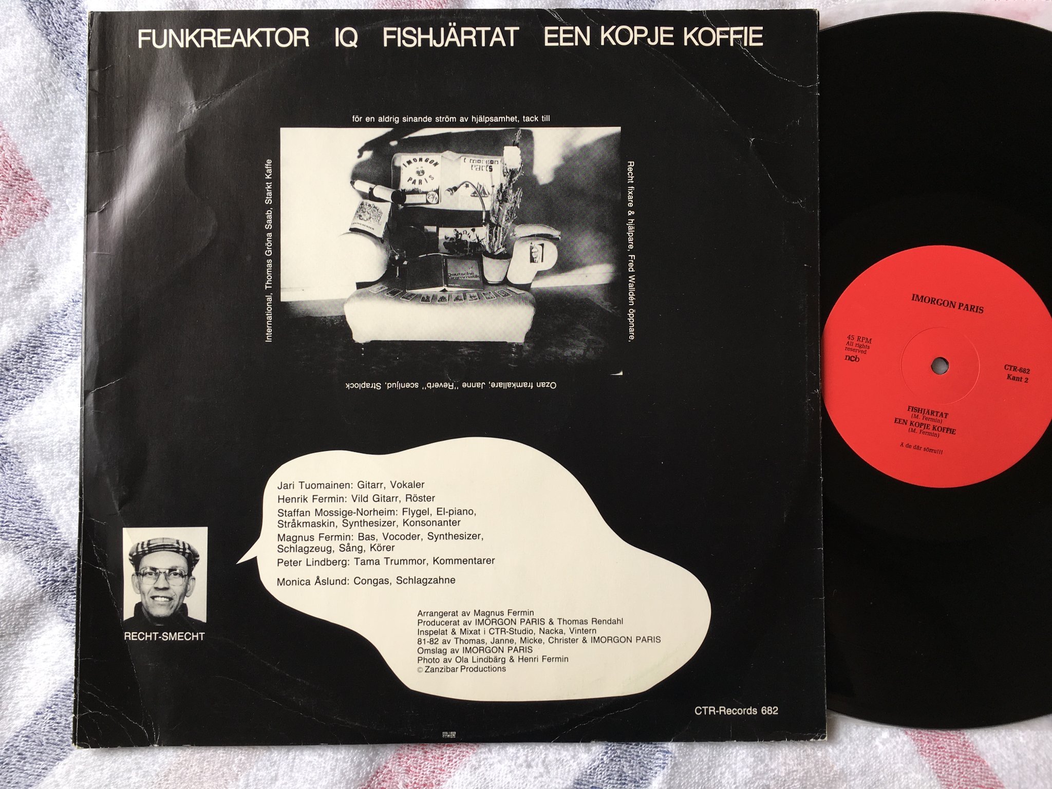 Omslagsbild för skivan IMORGON PARIS funkreaktor 12"ep -82 Swe CTR 682 swedish funk