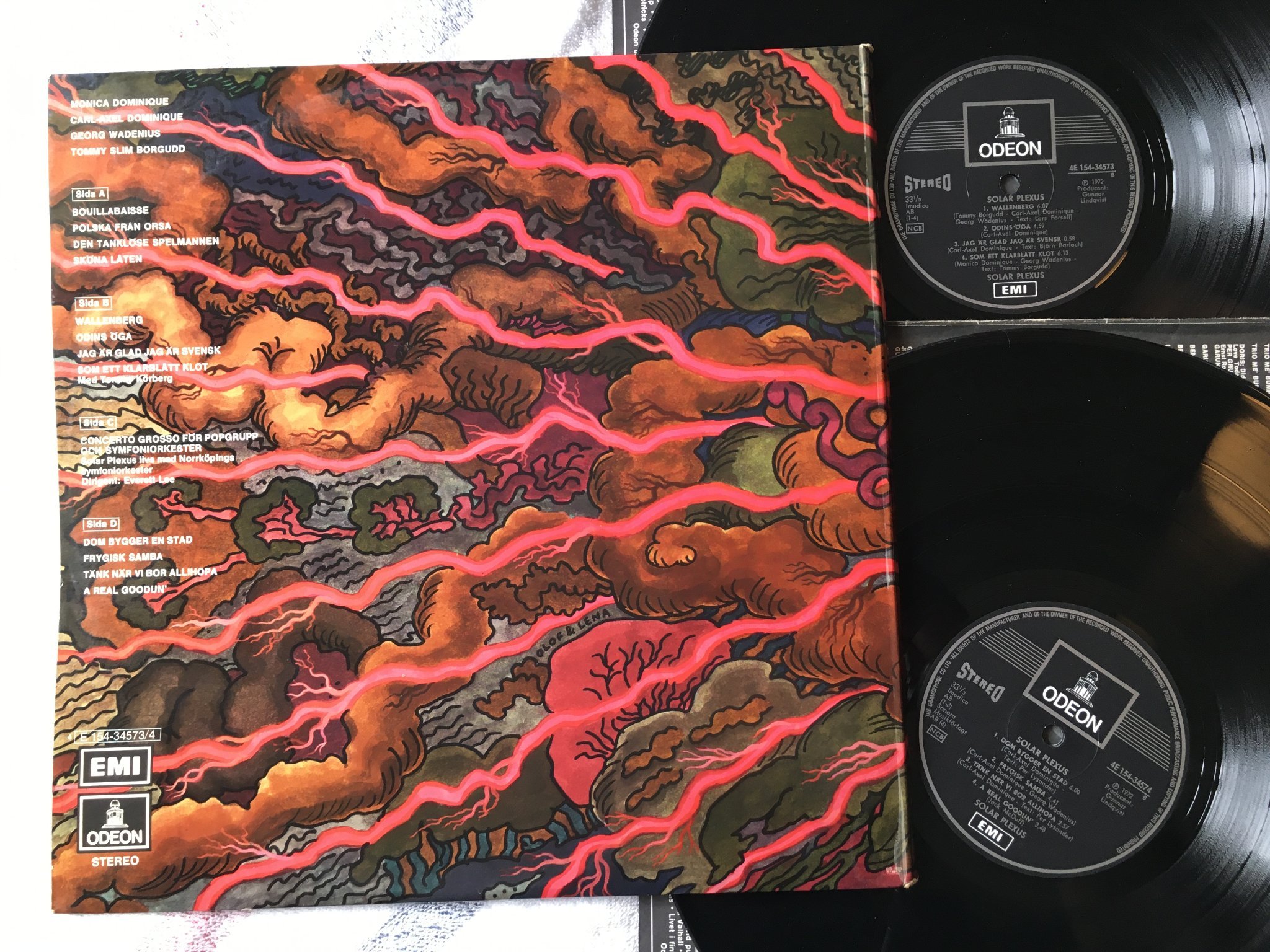 Omslagsbild för skivan SOLAR PLEXUS s/t 2xLP -72 Swe ODEON 4E 154-34573