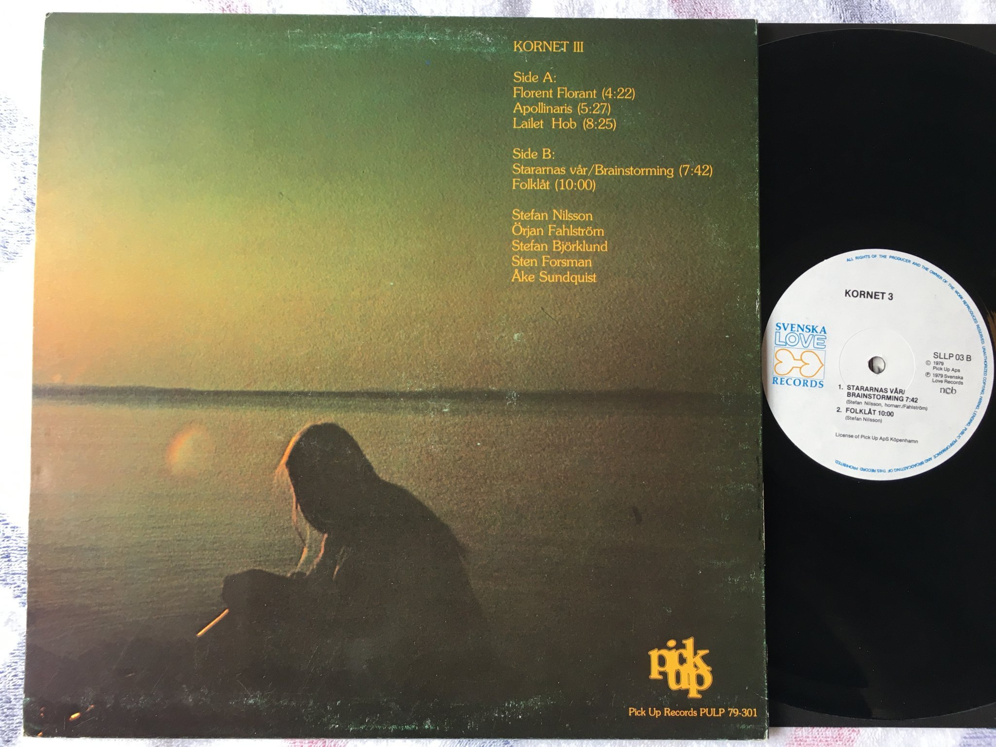 Omslagsbild för skivan KORNET 3 LP -79 Swe SVENSKA LOVE SLLP 03 