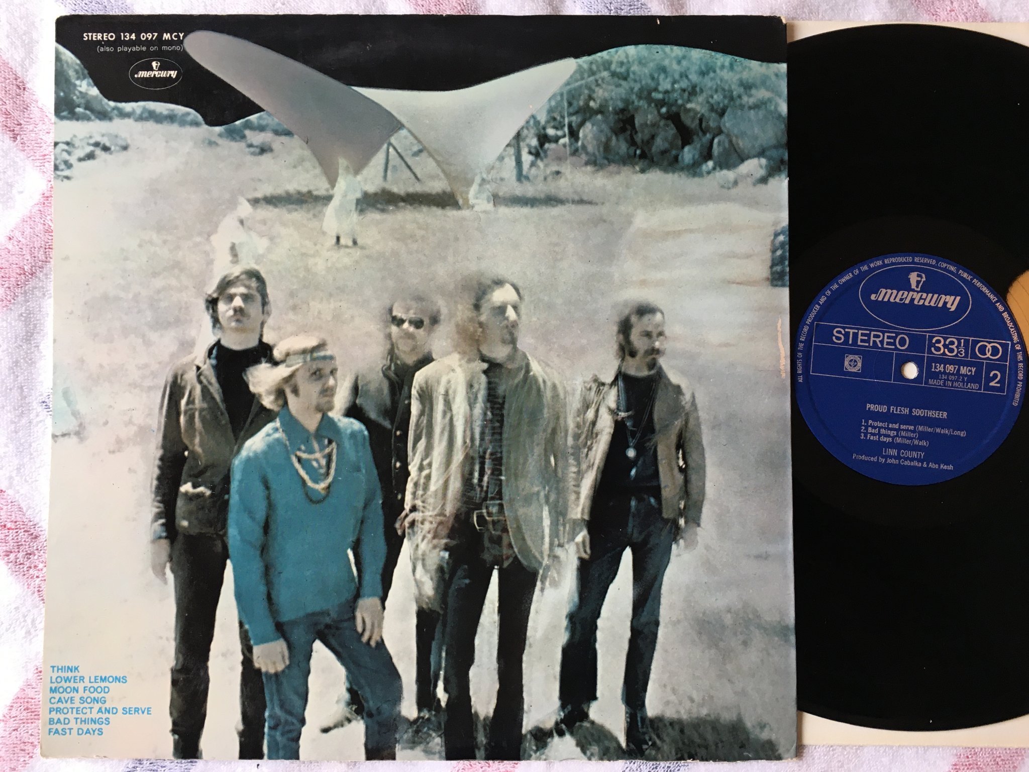 Omslagsbild för skivan LINN COUNTY proud flesh soothseer LP -68 Hol MERCURY 134 097 MCY