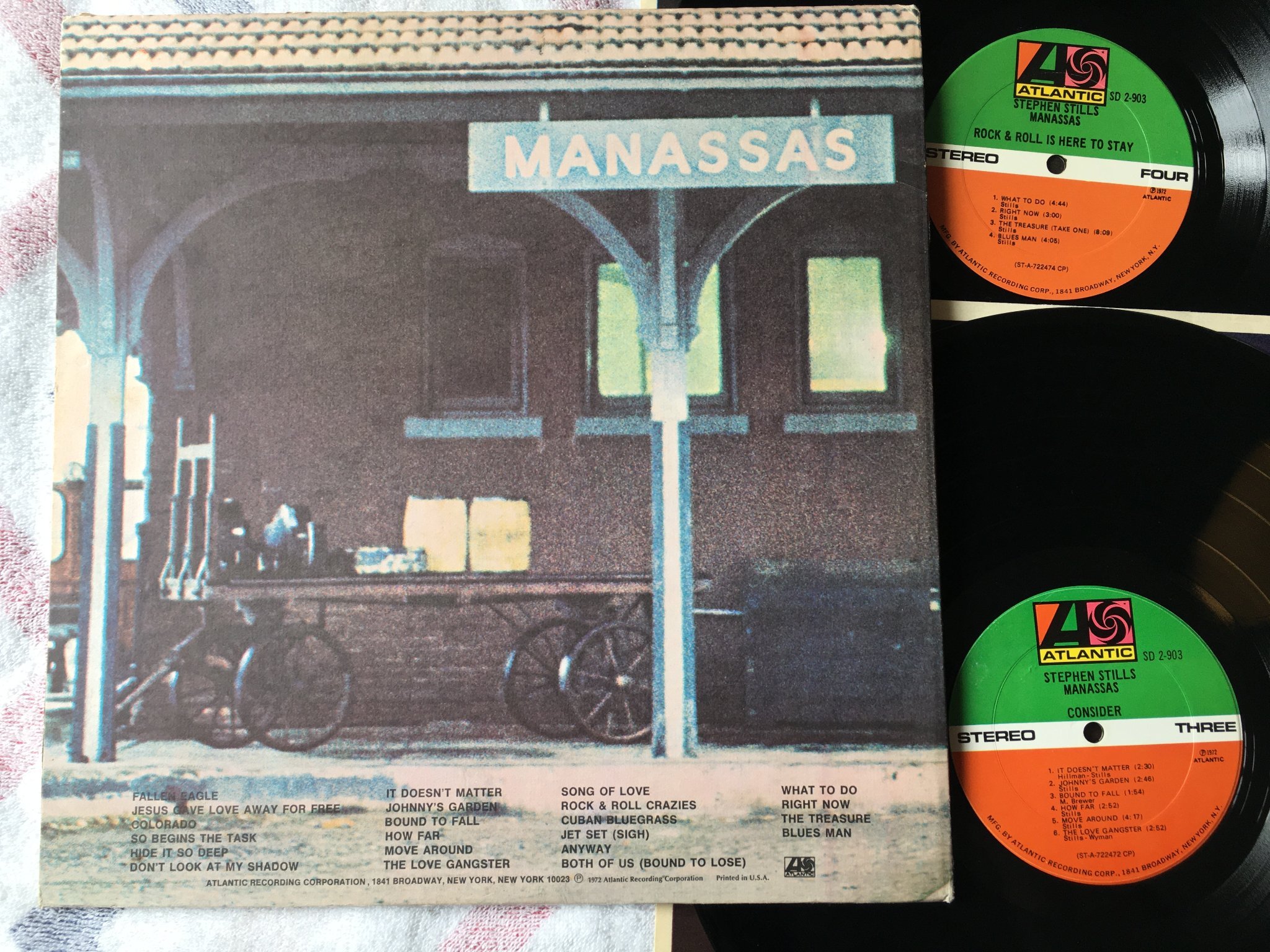 Omslagsbild för skivan STEPHEN STILLS the raven LP -72 US ATLANTIC SD 2-903