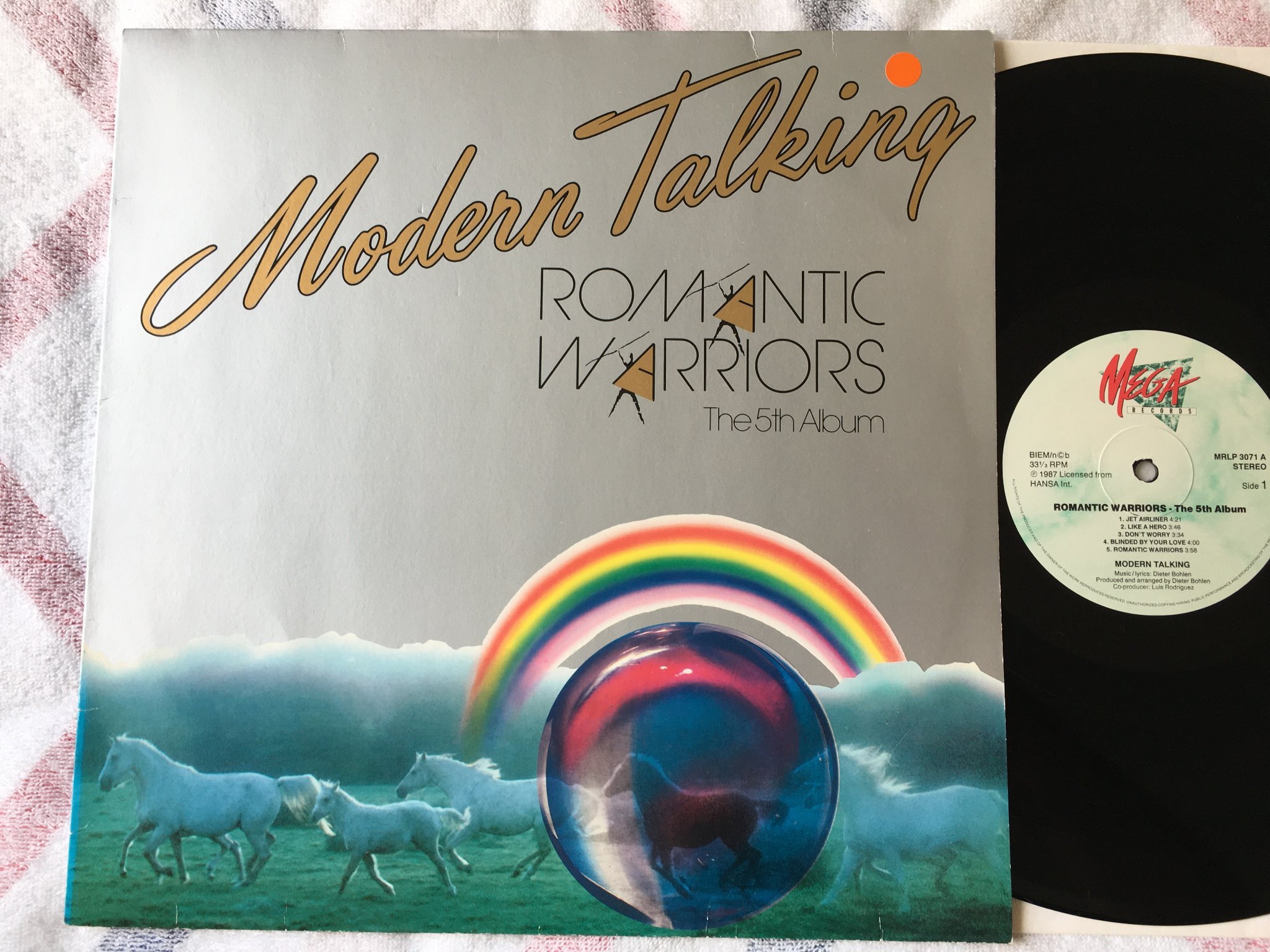 Omslagsbild för skivan 3 st MODERN TALKING album check out the pictures
