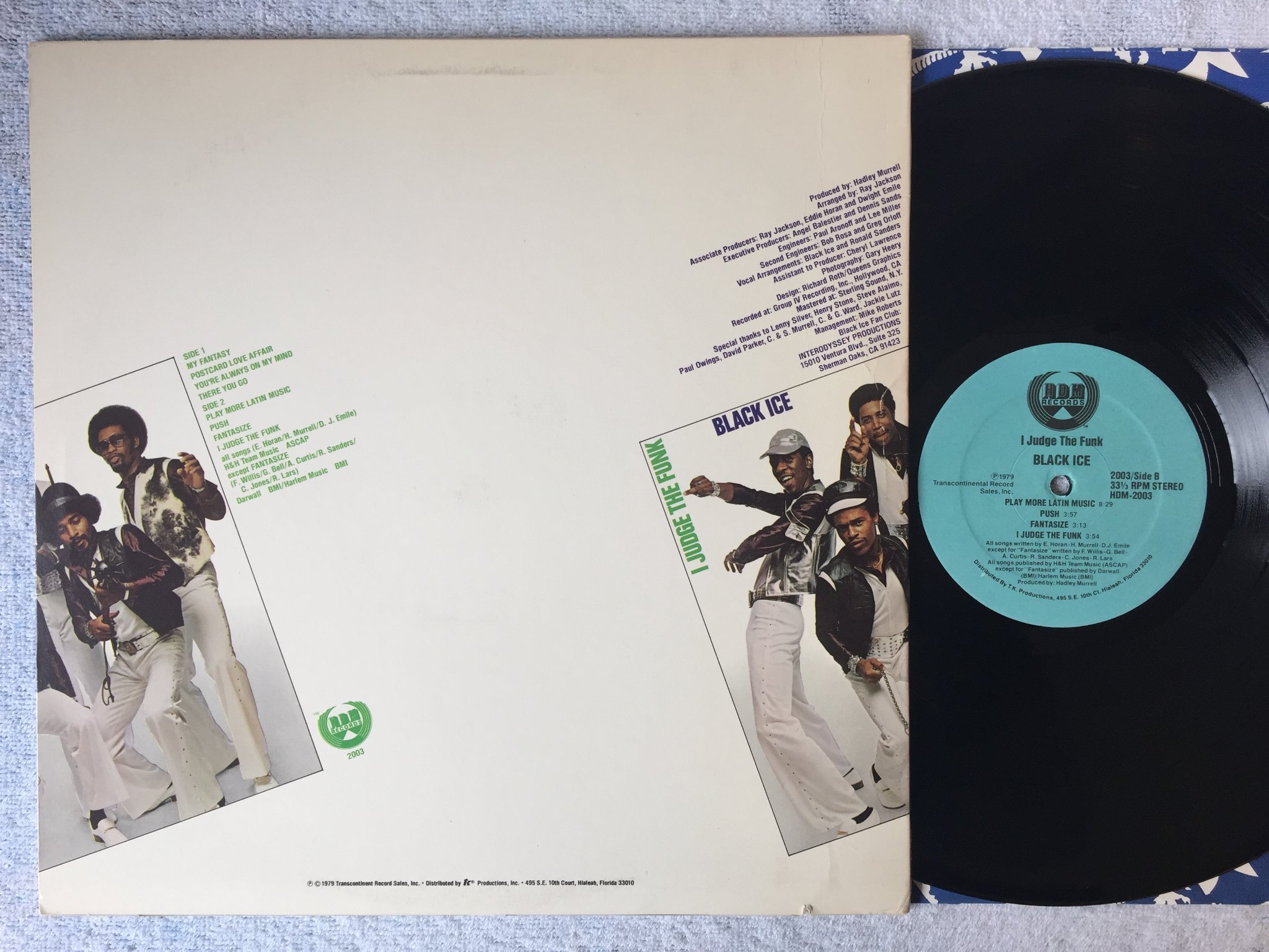 Omslagsbild för skivan BLACK ICE I judge the funk LP -79 US HDM 2003  