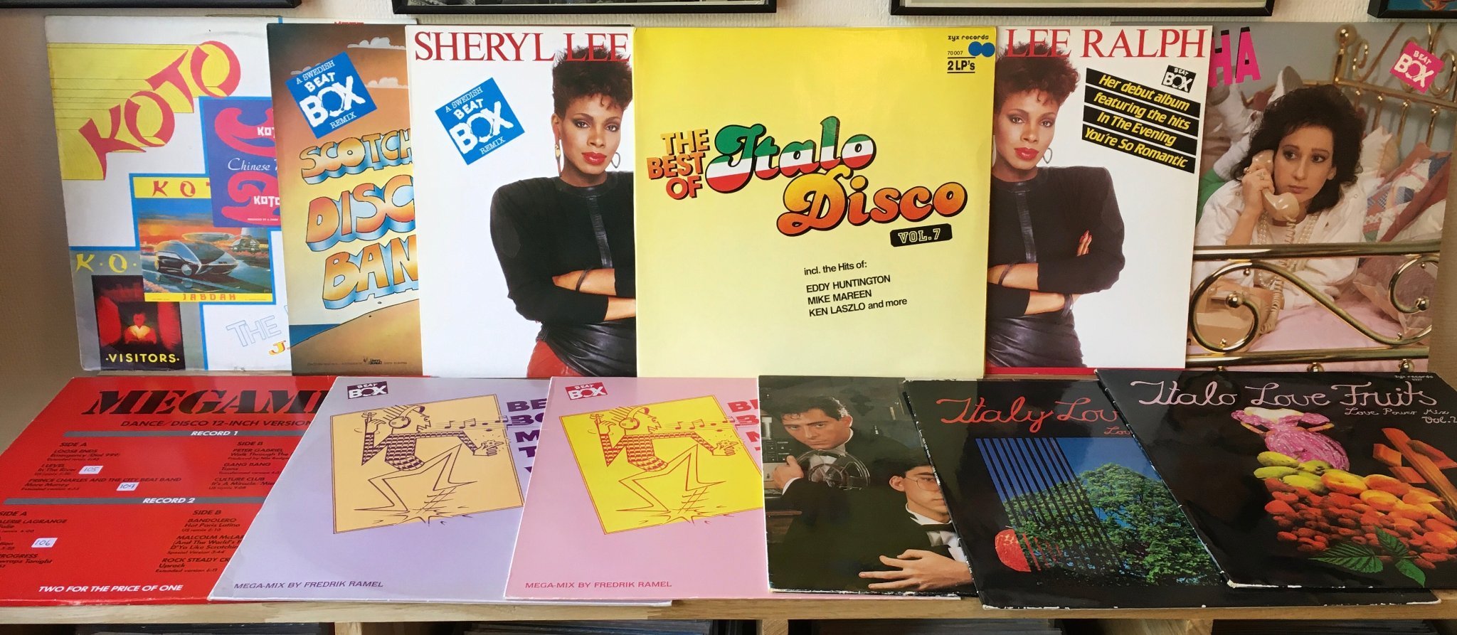 Omslagsbild för skivan 30 st ITALO DISCO / EURO DISCO plattor KOLLA BILDER ! ! !