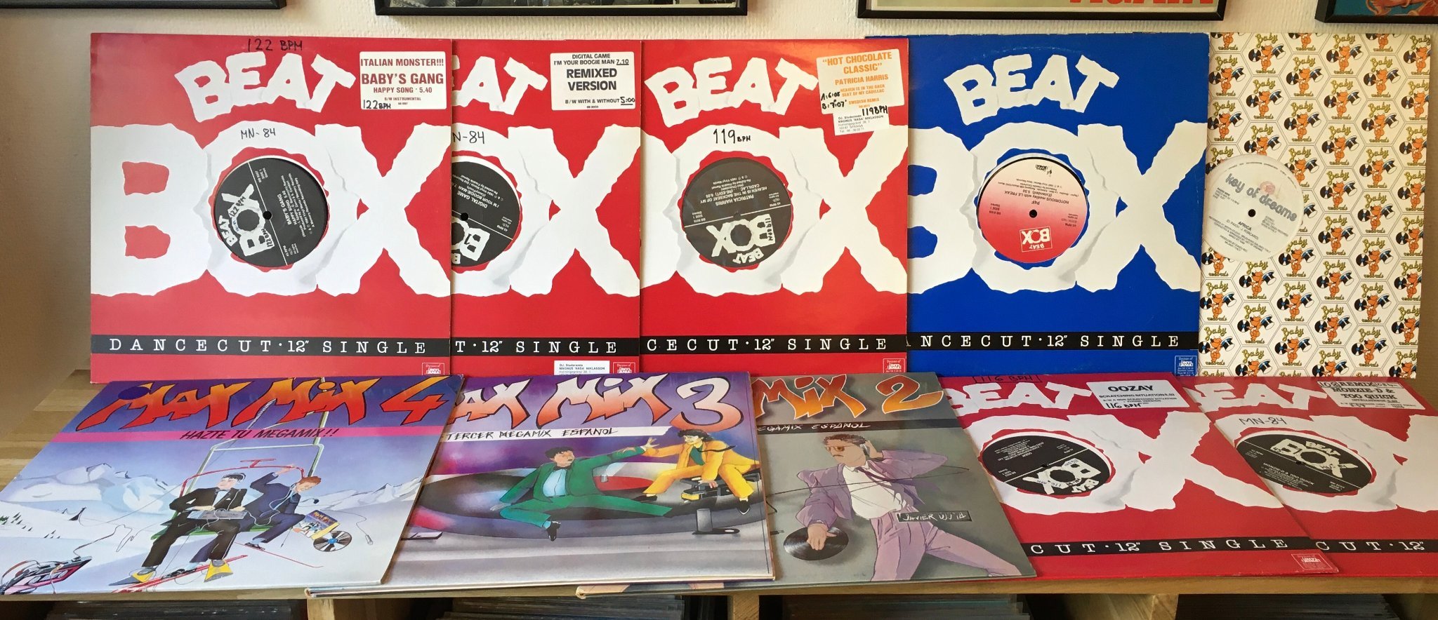 Omslagsbild för skivan 30 st ITALO DISCO / EURO DISCO plattor KOLLA BILDER ! ! !