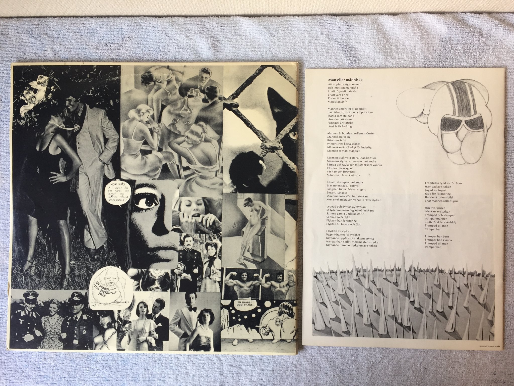 Omslagsbild för skivan ARBETE & FRITID se upp för livet 2xLP -77 Swe MNW 75P