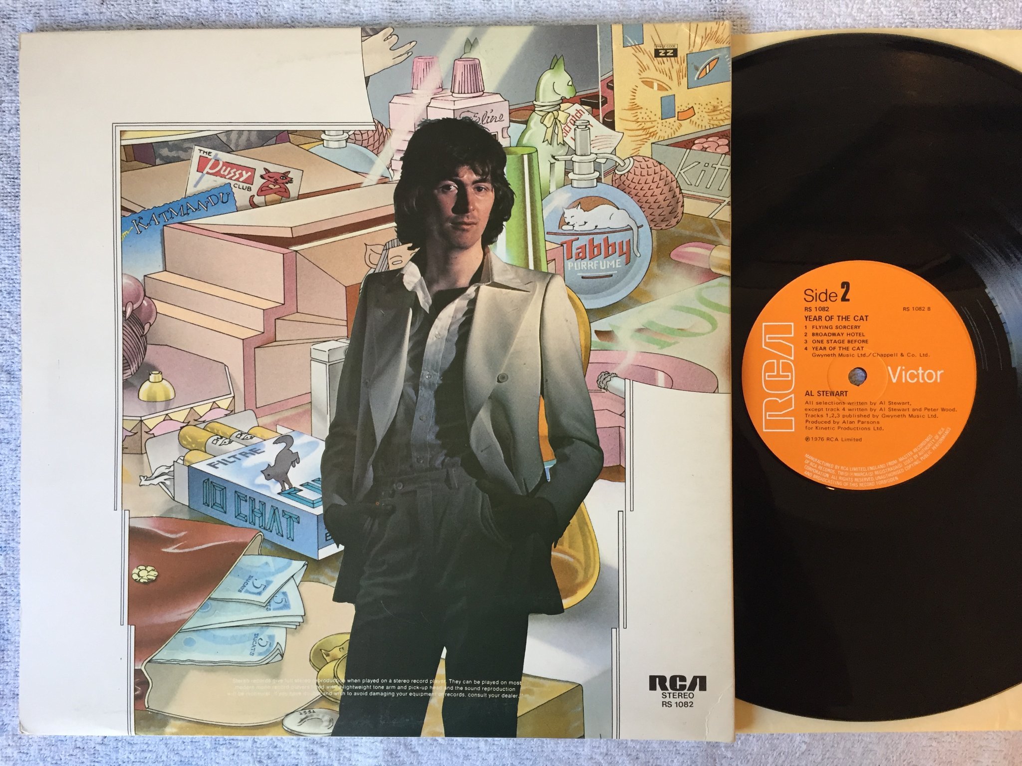 Omslagsbild för skivan AL STEWART year of the cat LP -76 UK RCA RS 1082