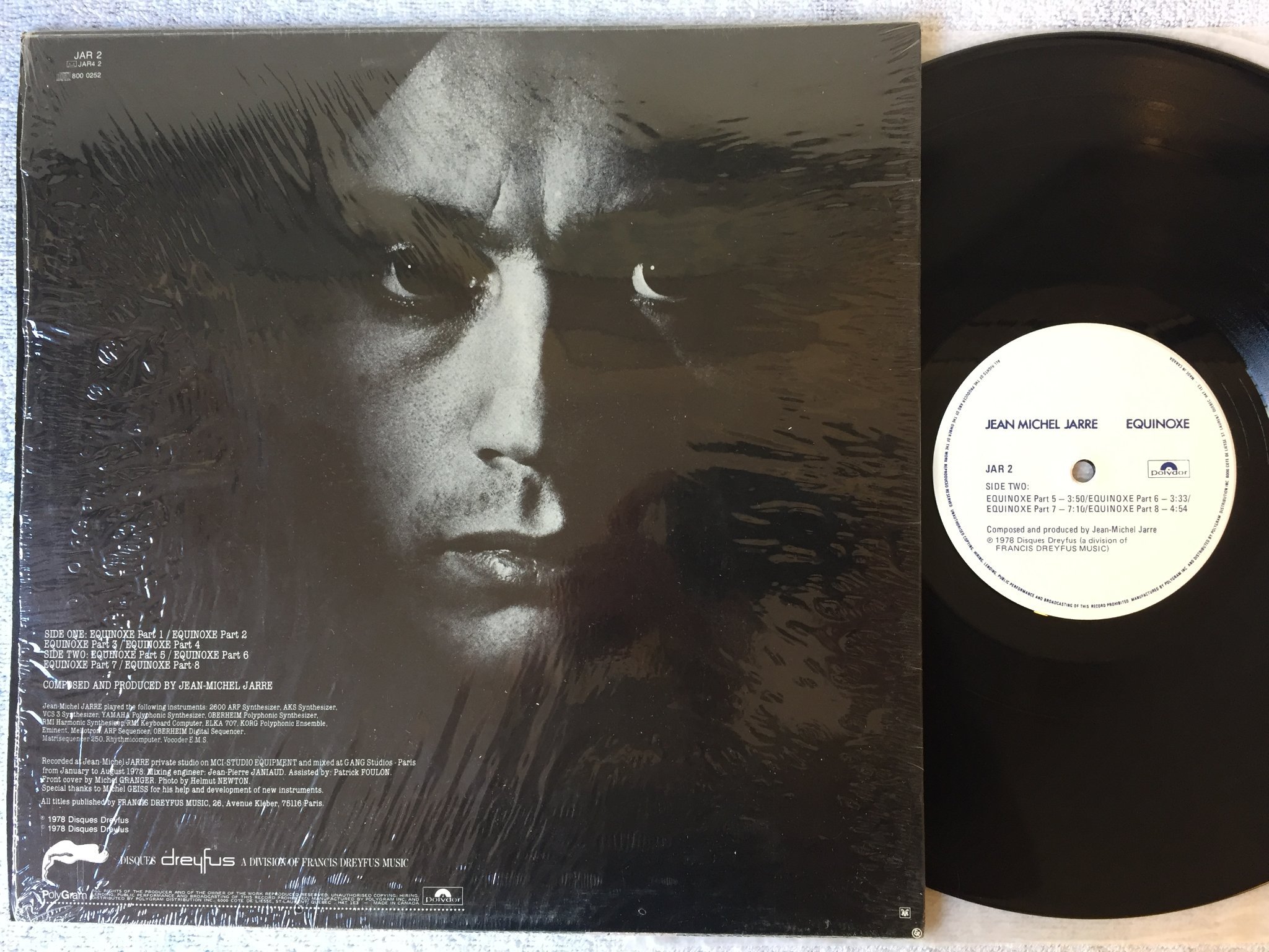 Omslagsbild för skivan JEAN-MICHEL JARRE equinoxe LP -78 Can POLYDOR JAR-2