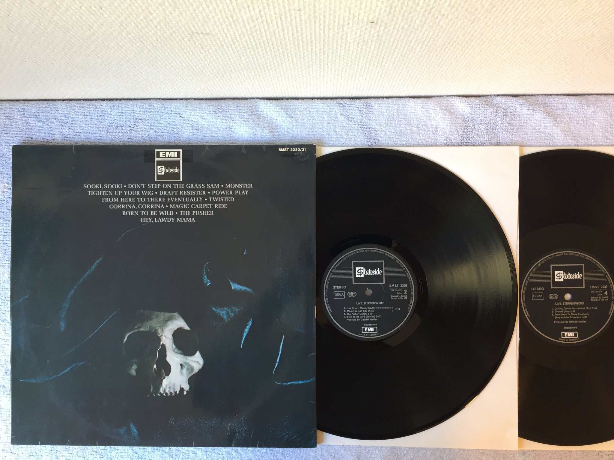 Omslagsbild för skivan STEPPENWOLF live 2xLP Ger STATESIDE SMST 2230