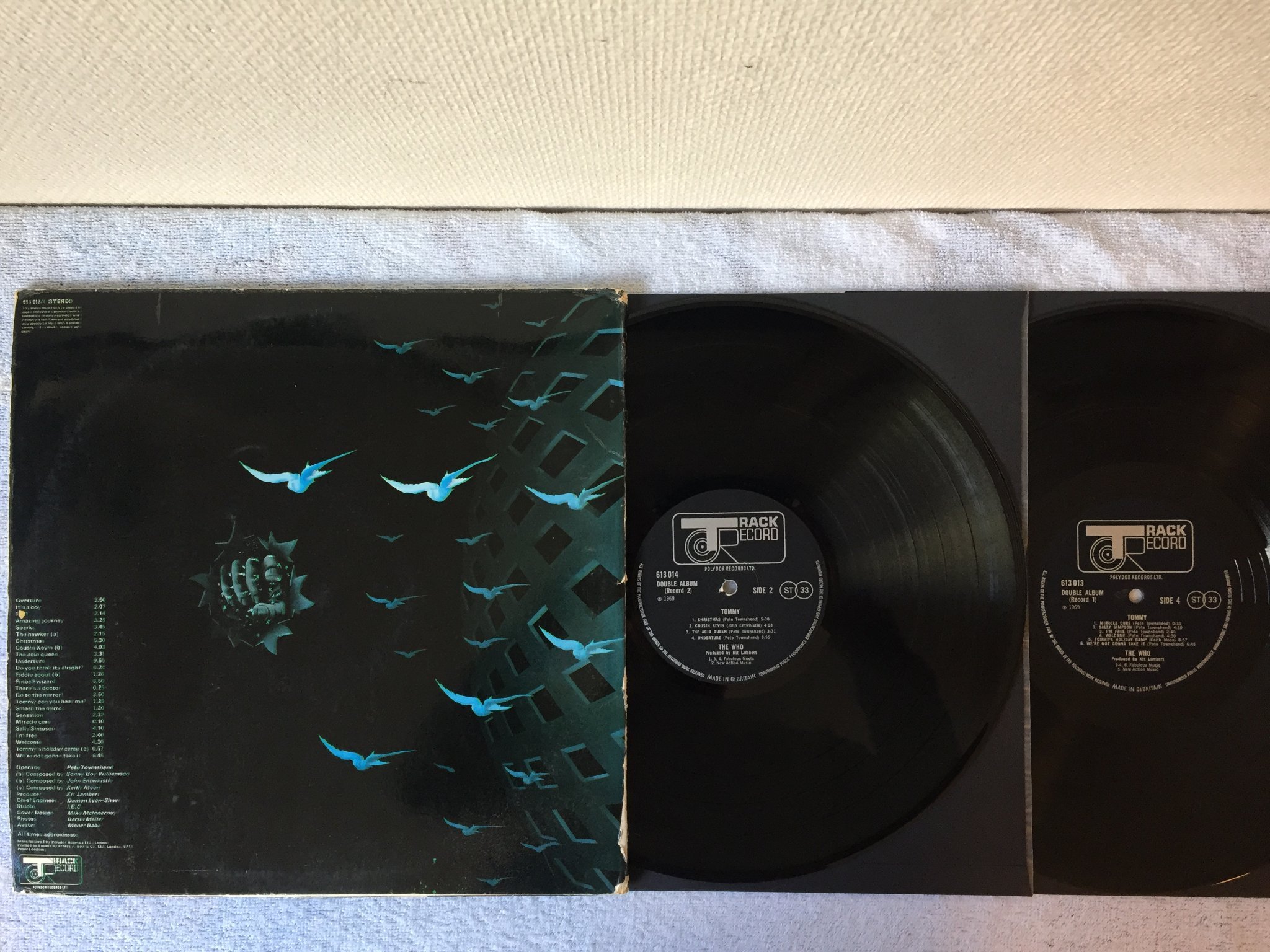 Omslagsbild för skivan THE WHO Tommy 2xLP -69 UK TRACK 613014 Numbered Edition #724   