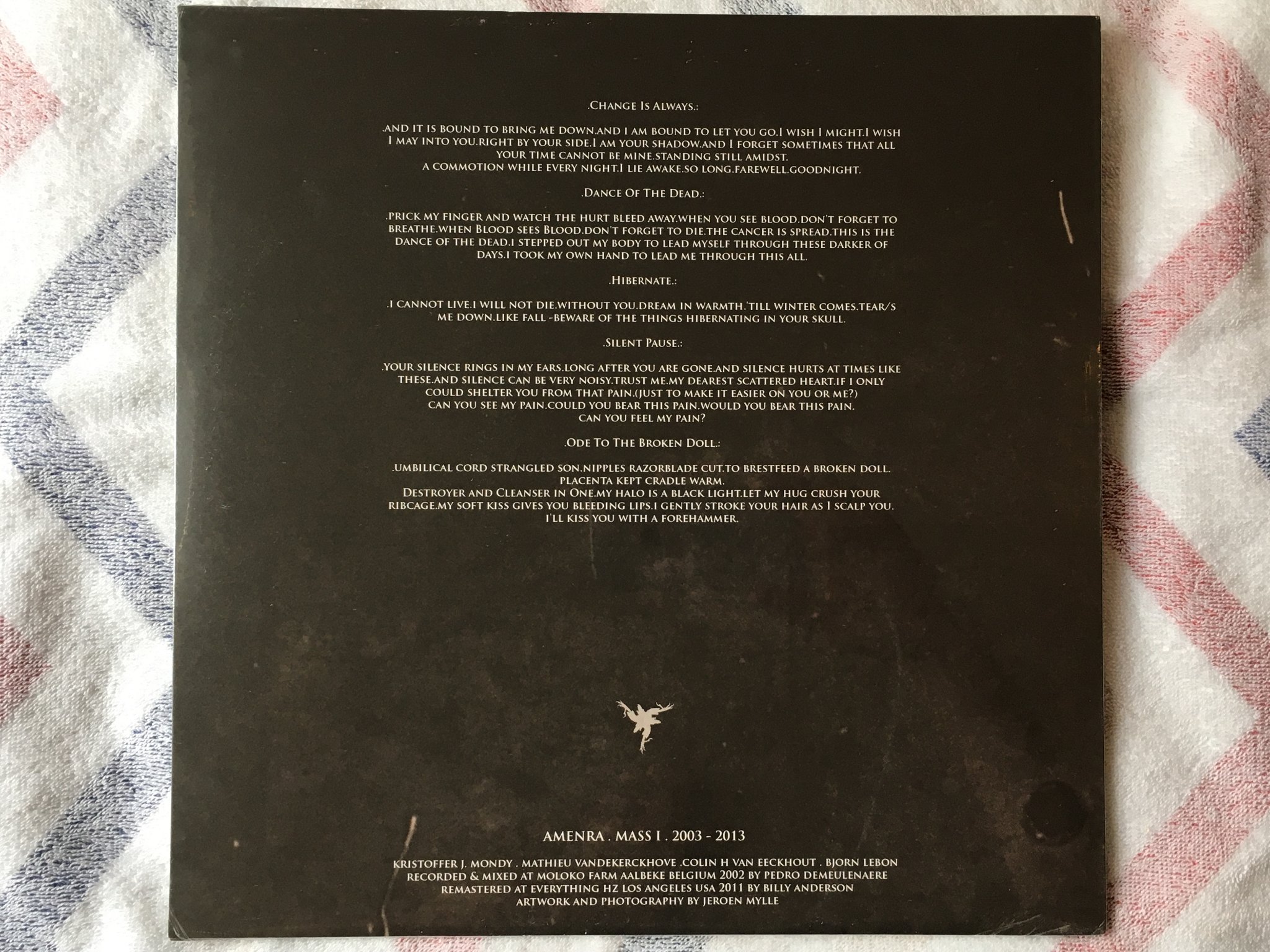 Omslagsbild för skivan AMENRA mass I 12"ep 2013 Belgium SOUL0020 doom metal SEALED