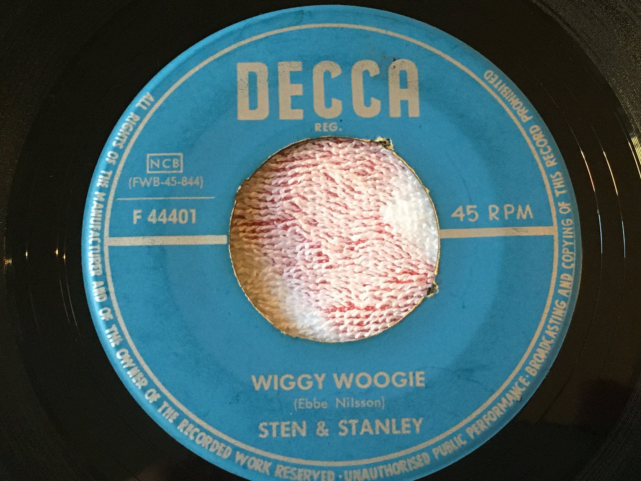 Omslagsbild för skivan STEN & STANLEY the guns of Bofors 7" -63 Swe DECCA F44401 no cover