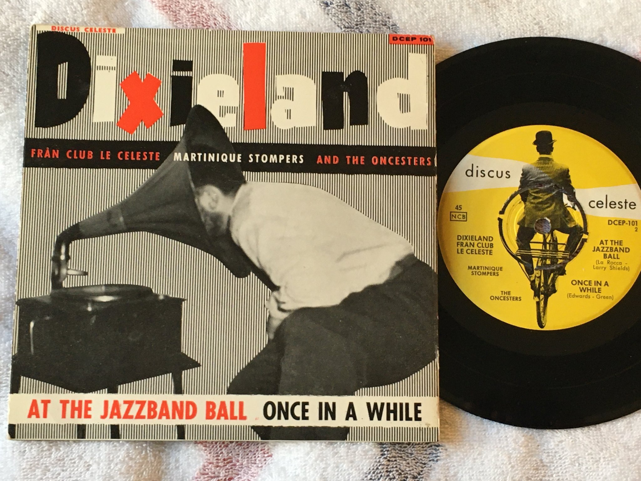 Omslagsbild för skivan JANE SWÄRD blunds lille Johnny 7"ep -6? Swe DISCUS CELESTE DCEP 101