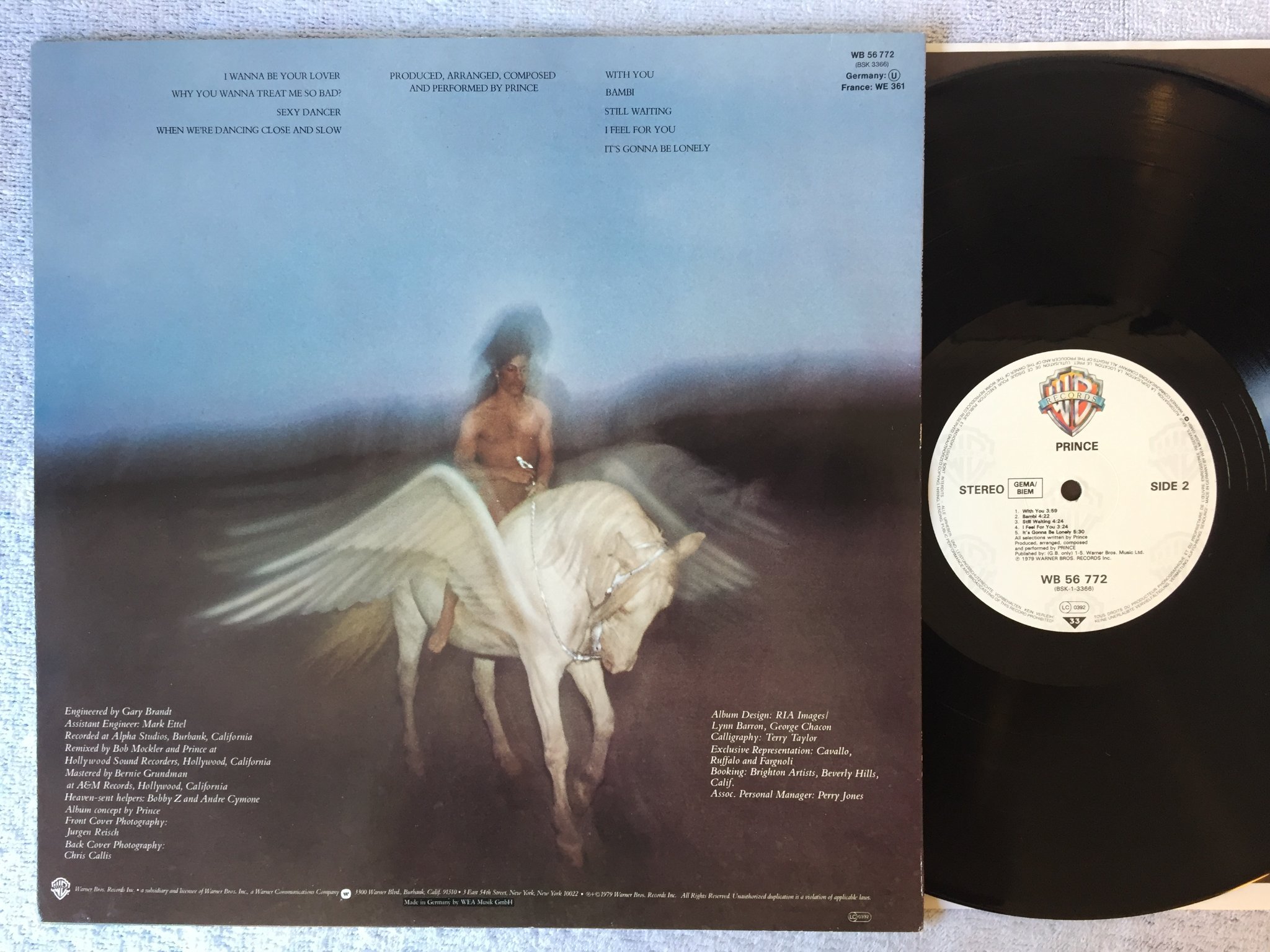 Omslagsbild för skivan PRINCE s/t LP -79 WARNER BROS WB 56772