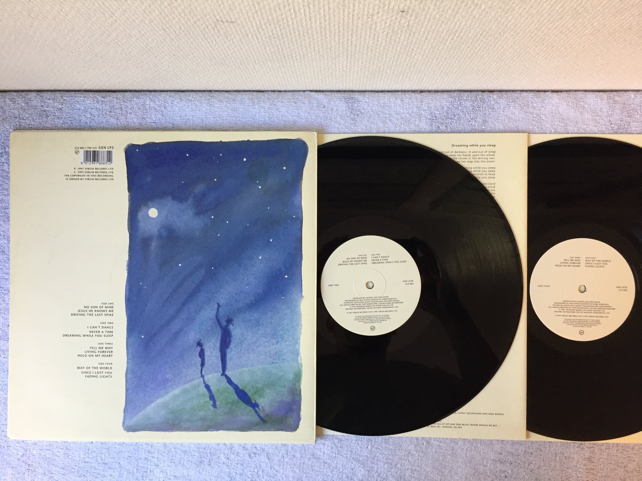 Omslagsbild för skivan GENESIS I can't dance LP -91 VIRGIN GEN LP3D 