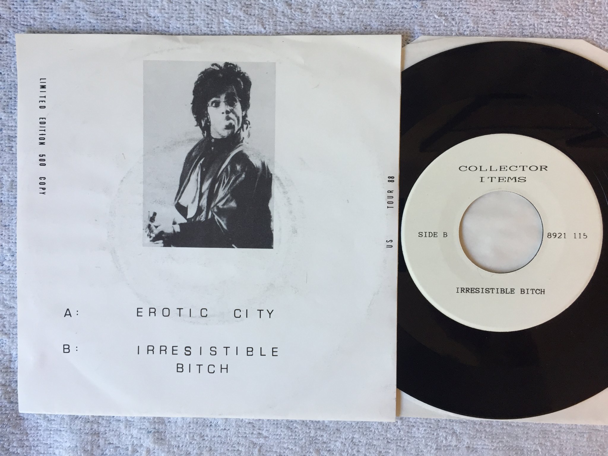 Omslagsbild för skivan PRINCE erotic city 7"single -89 rare!