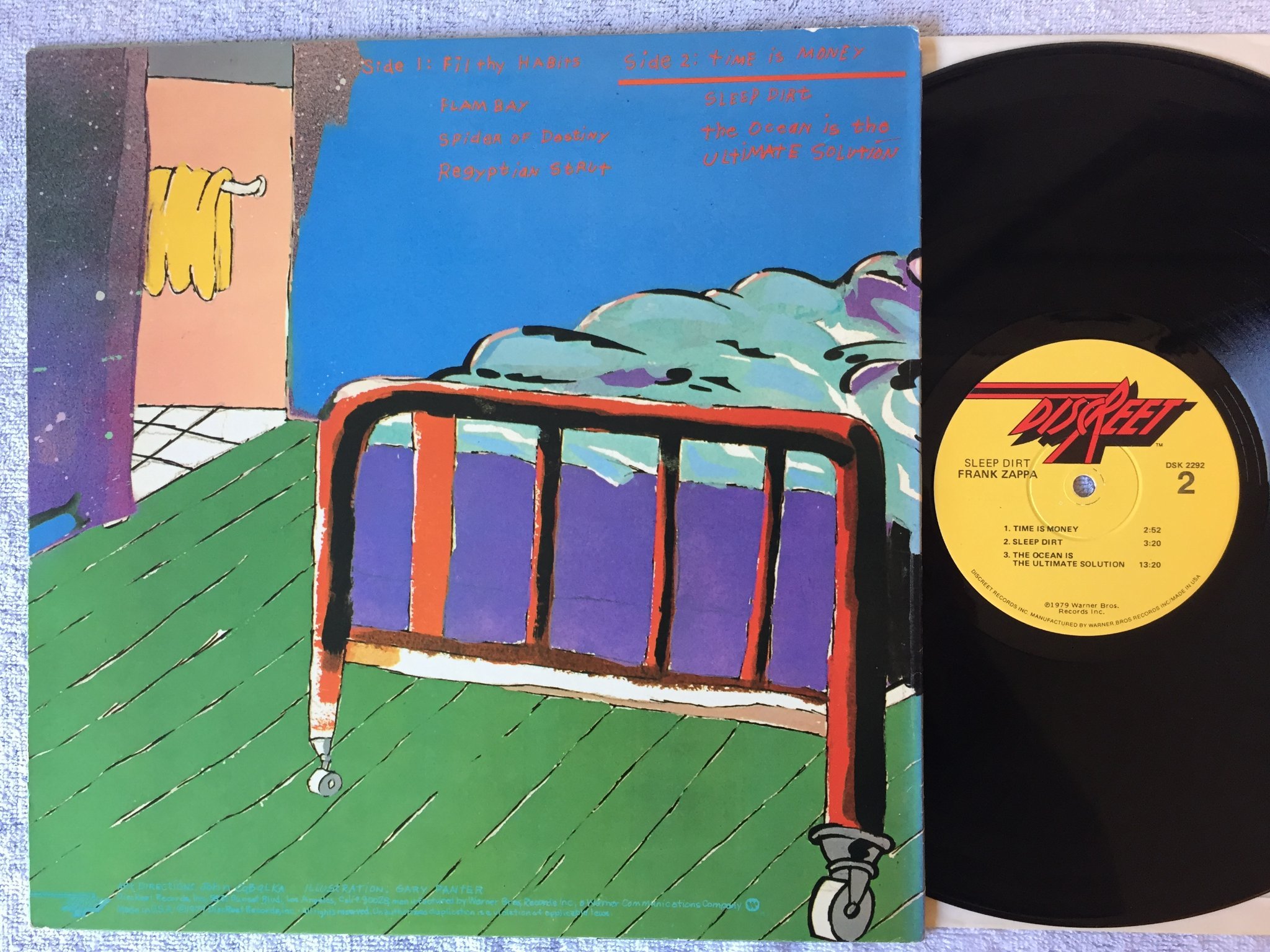 Omslagsbild för skivan FRANK ZAPPA sleep dirt LP -79 US DISCREET DSK 2292