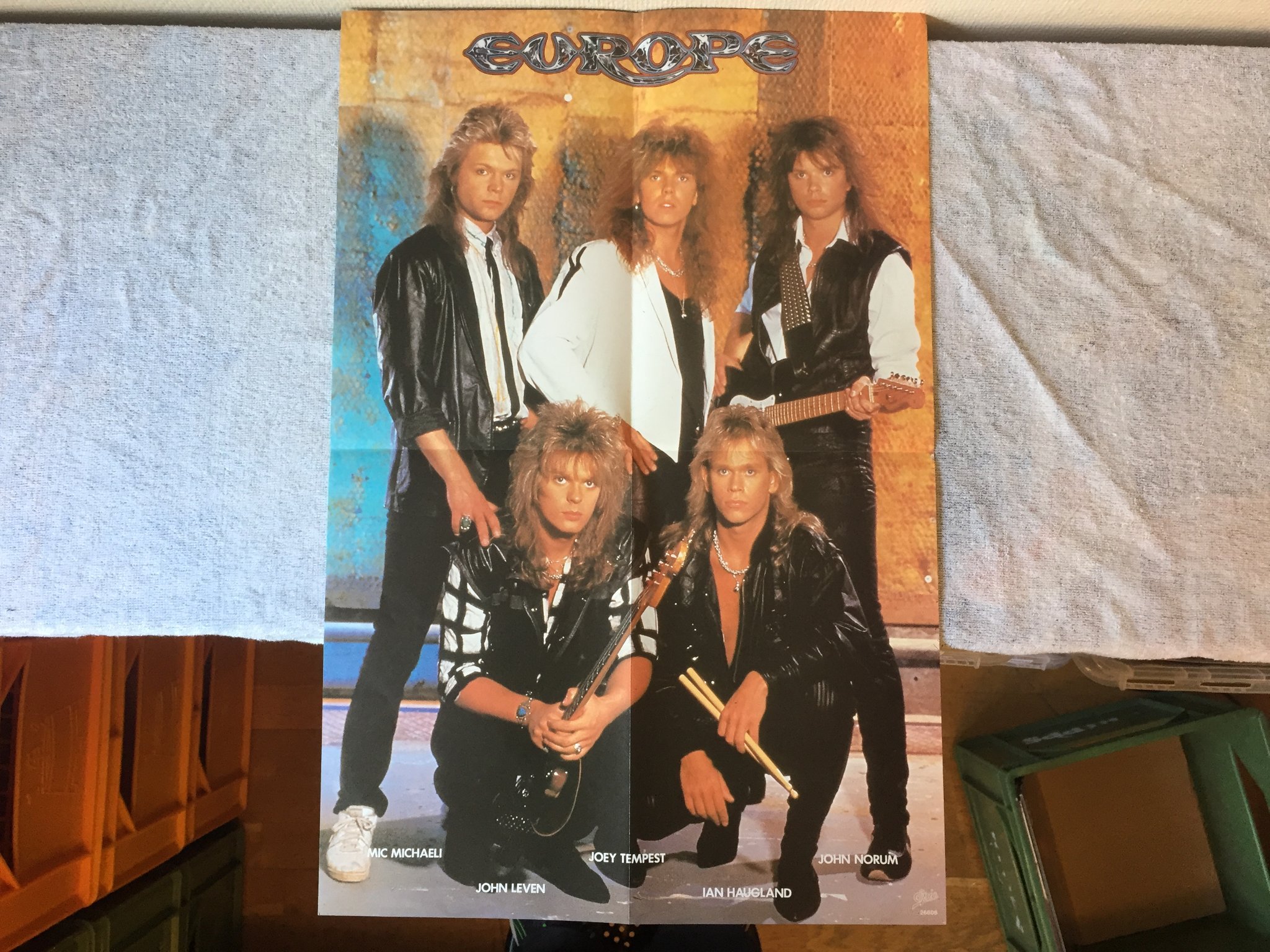 Omslagsbild för skivan EUROPE the final countdown LP -86 Hol EPIC 26808 inkl. POSTER