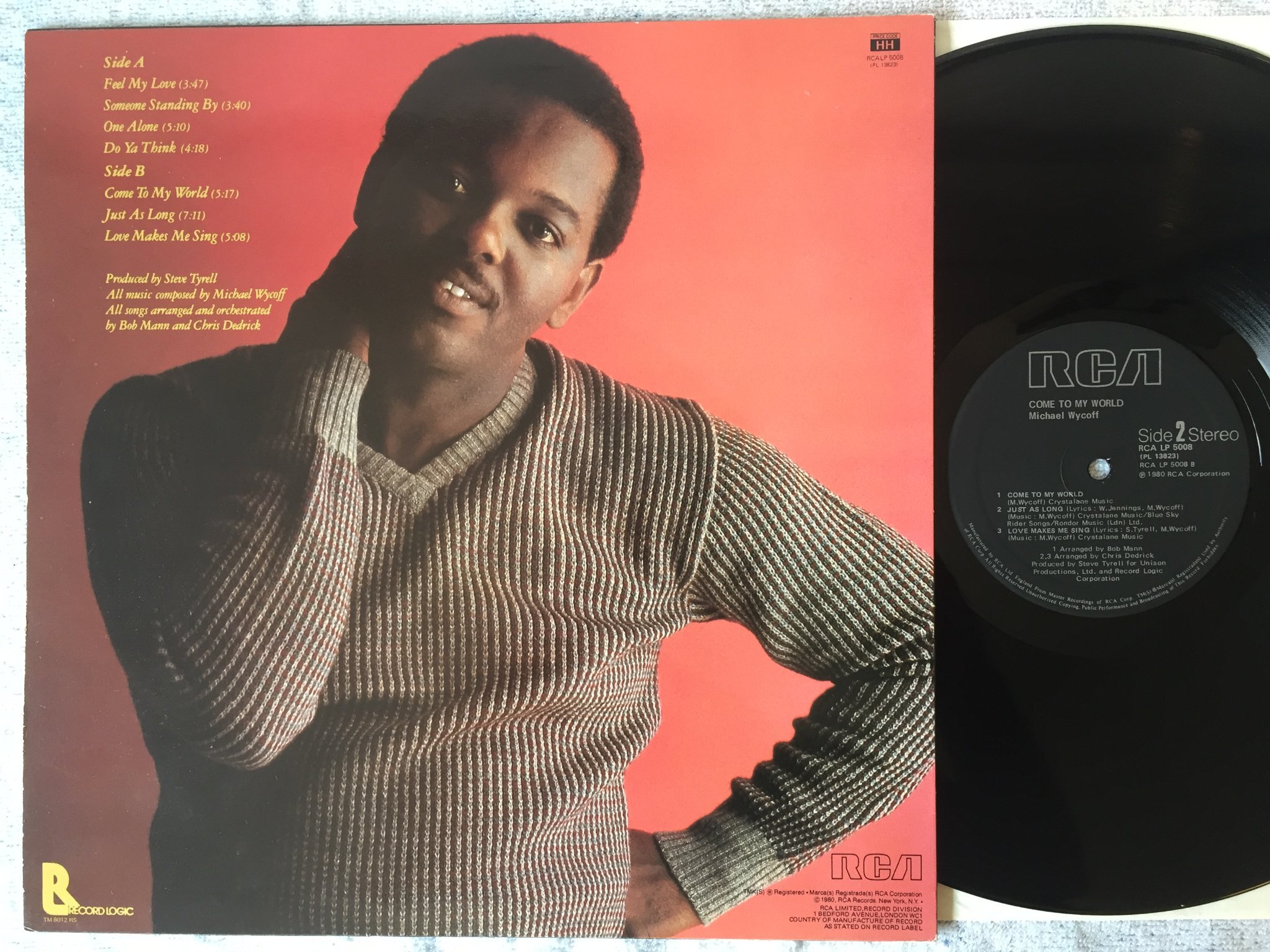 Omslagsbild för skivan MICHAEL WYCOFF come to my world LP -80 UK RCA 5008 