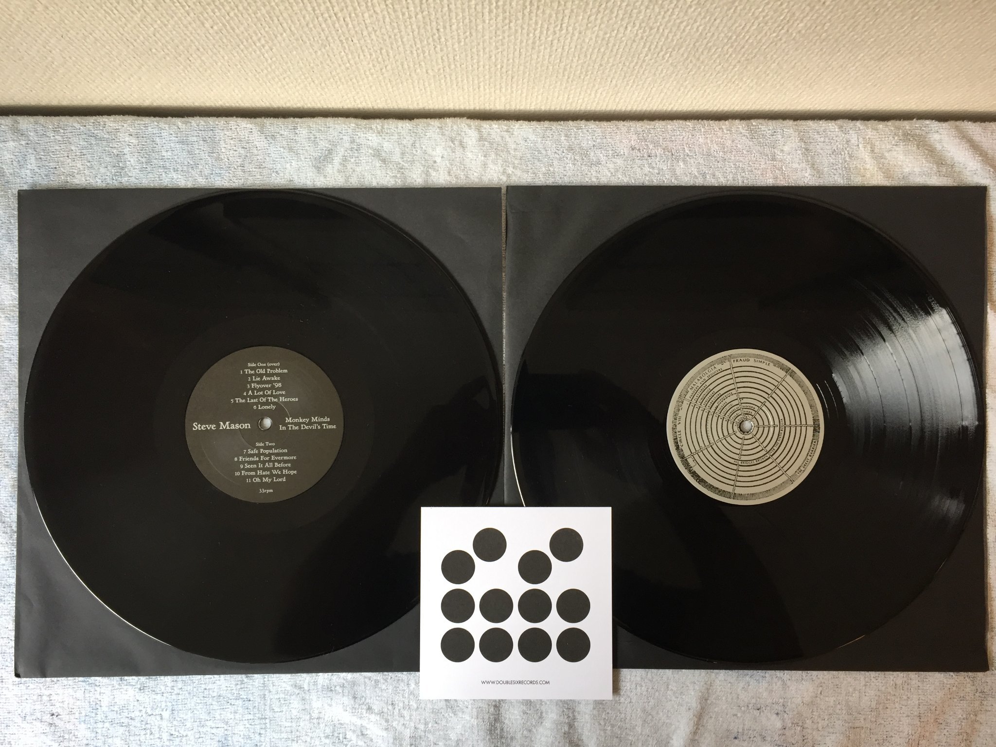 Omslagsbild för skivan STEVE MASON Monkey Minds In The Devil's Time 2xLP 2013 DS069LP