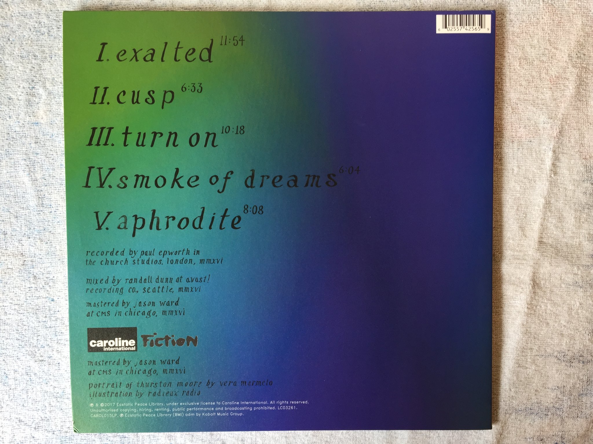 Omslagsbild för skivan THURSTON MOORE Rock N Roll Consciousness 2xLP 2017 CAROLINE CAROL015LP