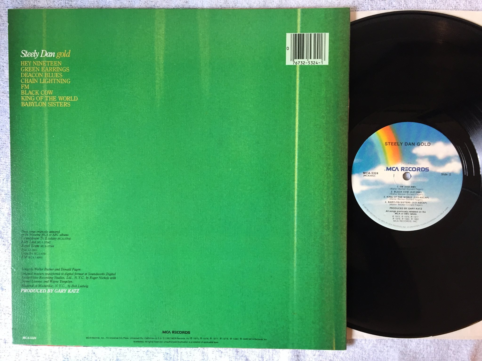 Omslagsbild för skivan STEELY DAN gold LP -82 MCA 5324