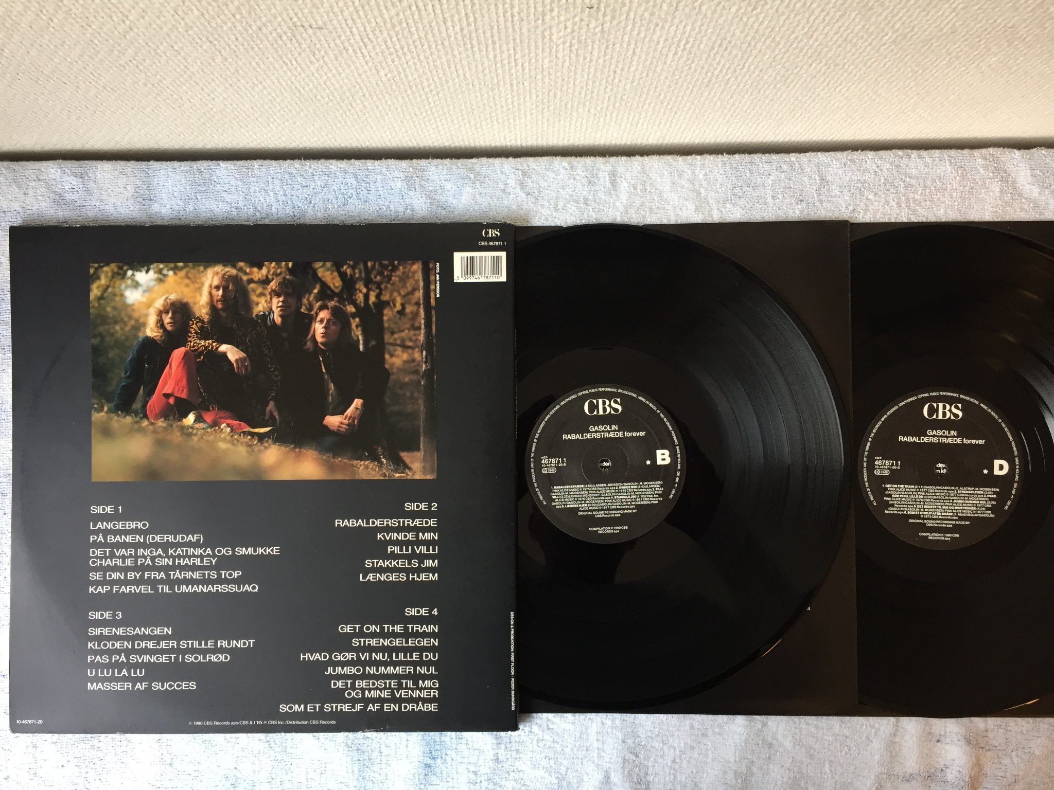 Omslagsbild för skivan GASOLIN Rabalderstræde Forever 2xLP -91 CBS 4678711