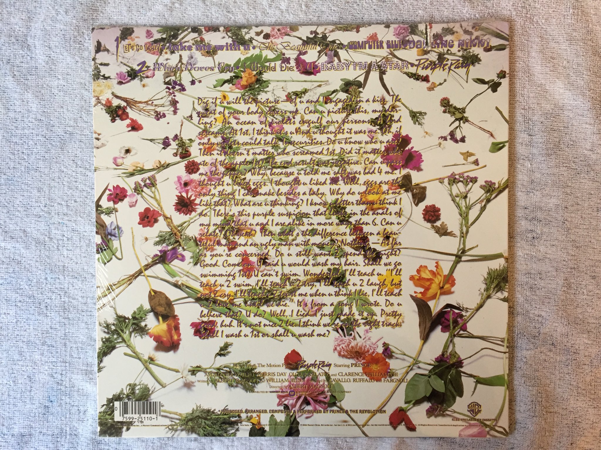 Omslagsbild för skivan PRINCE purple rain LP -84 US PAISLEY PARK 7599-25110-1 !!! STILL SEALED !!!?