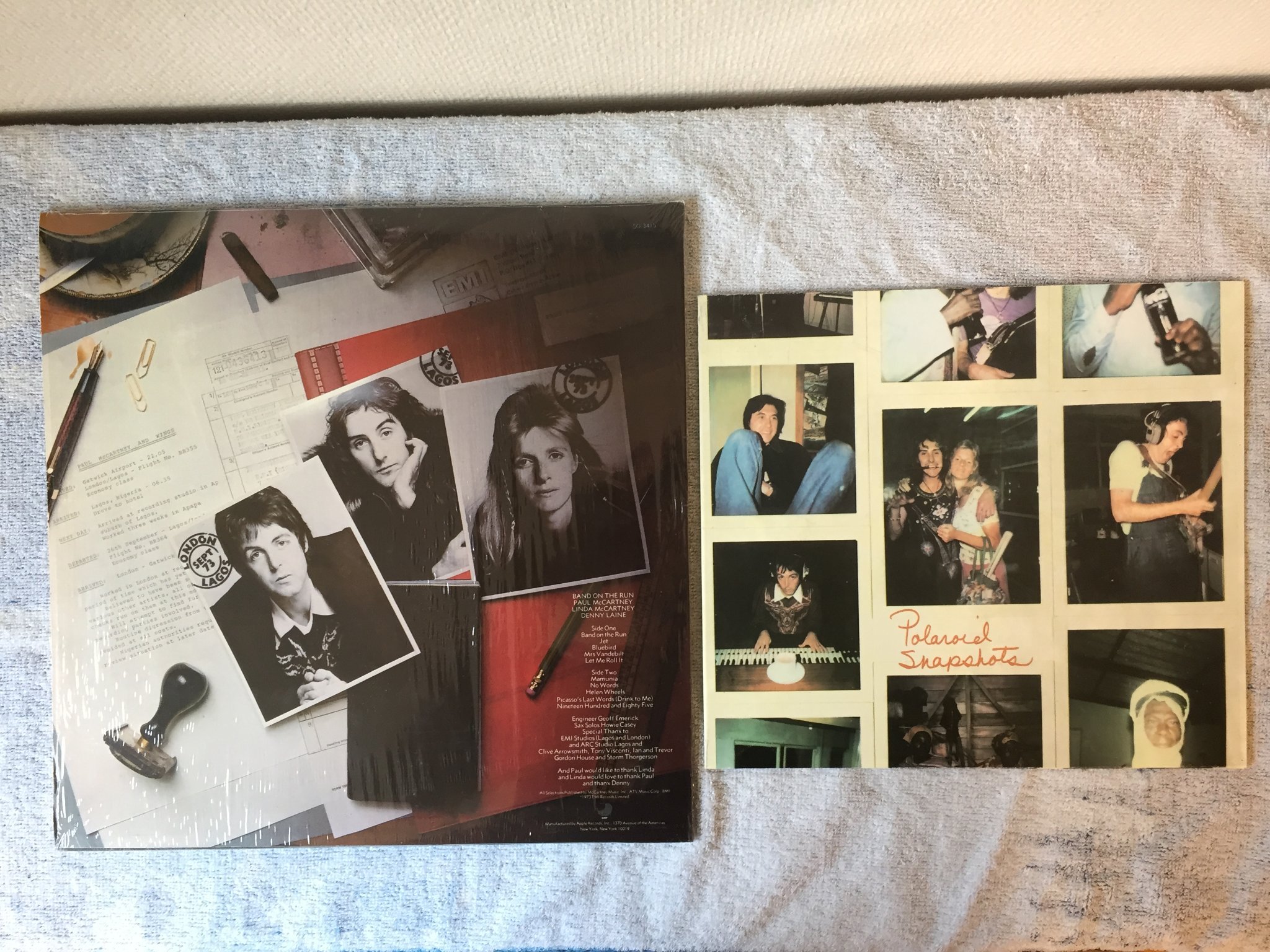 Omslagsbild för skivan PAUL McCARTNEY & WINGS band on the run LP APPLE SO 3415