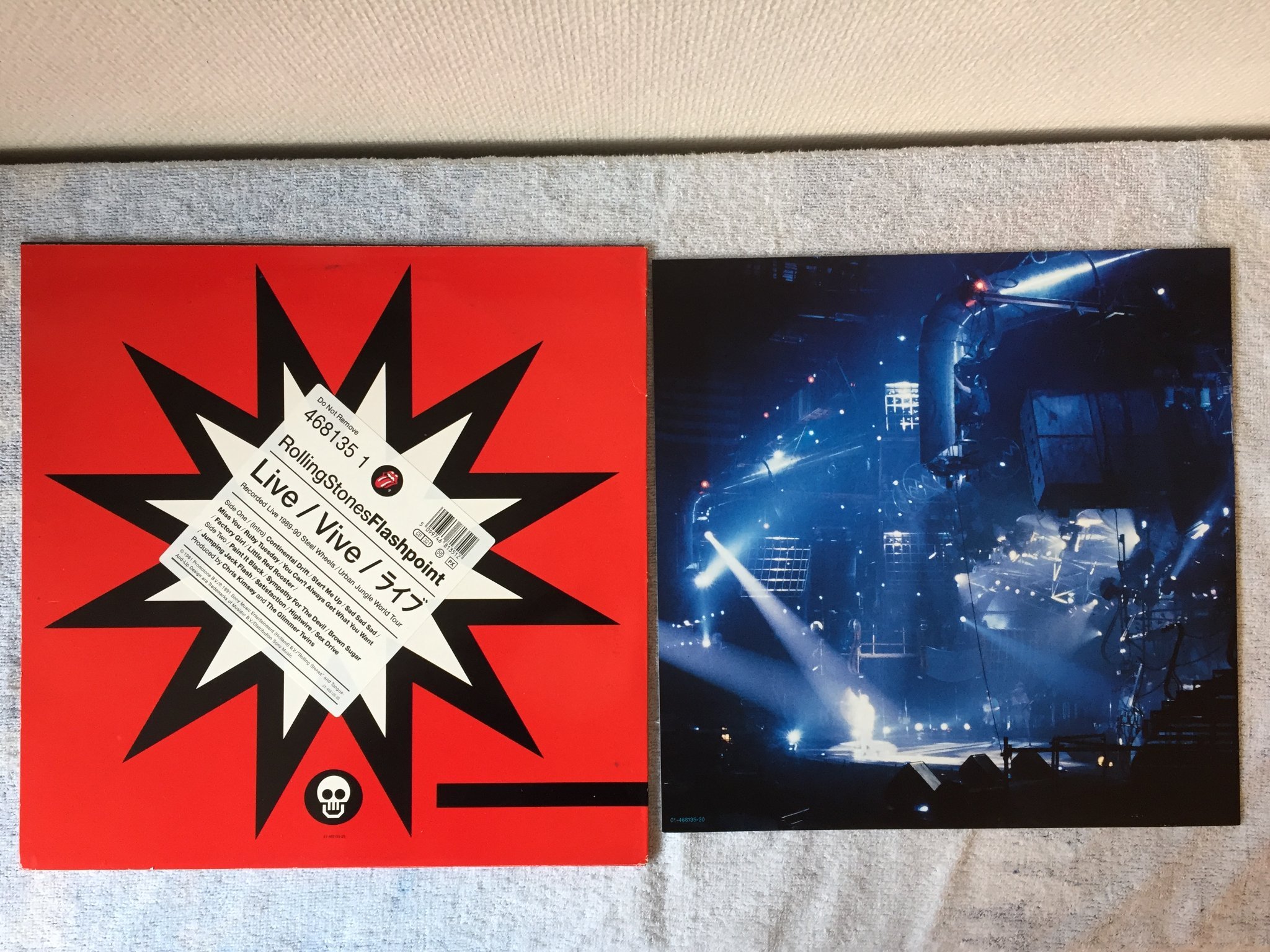 Omslagsbild för skivan ROLLING STONES flashpoints LP -91  HOL  468135 1