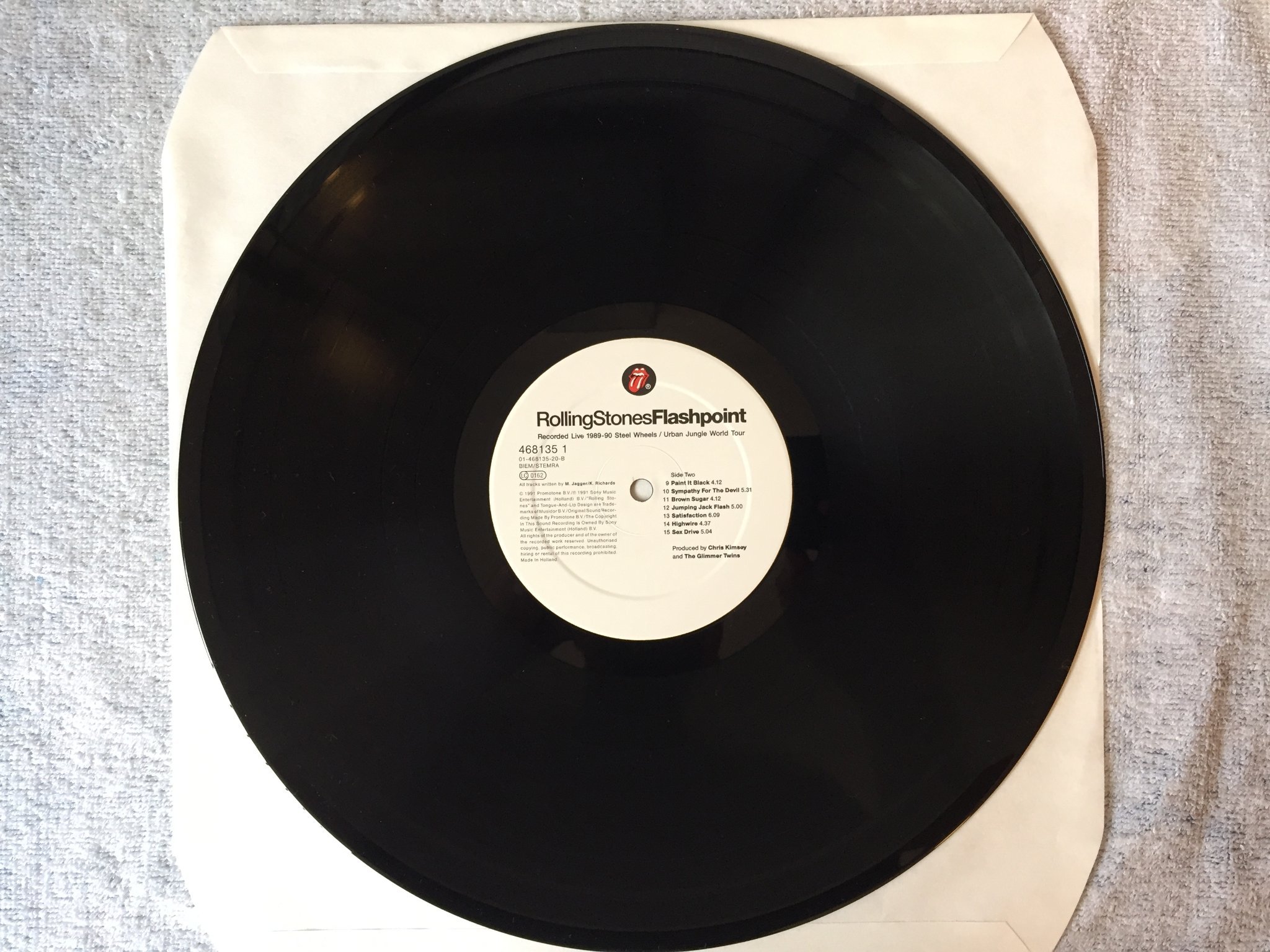 Omslagsbild för skivan ROLLING STONES flashpoints LP -91  HOL  468135 1