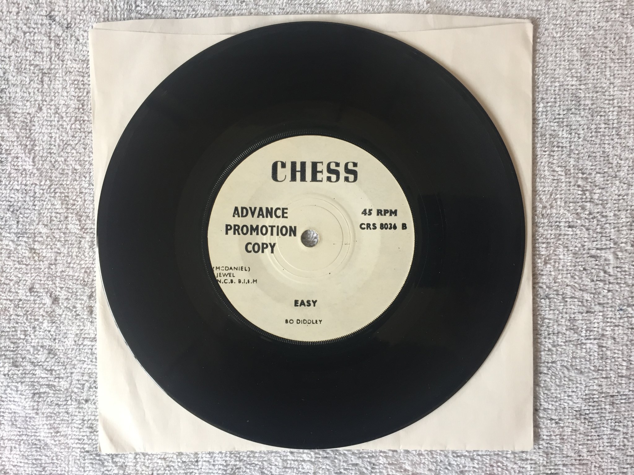 Omslagsbild för skivan BO DIDDLEY We're Gonna Get Married 7"single -66 UK CHESS CRS 8036 promo RARE!