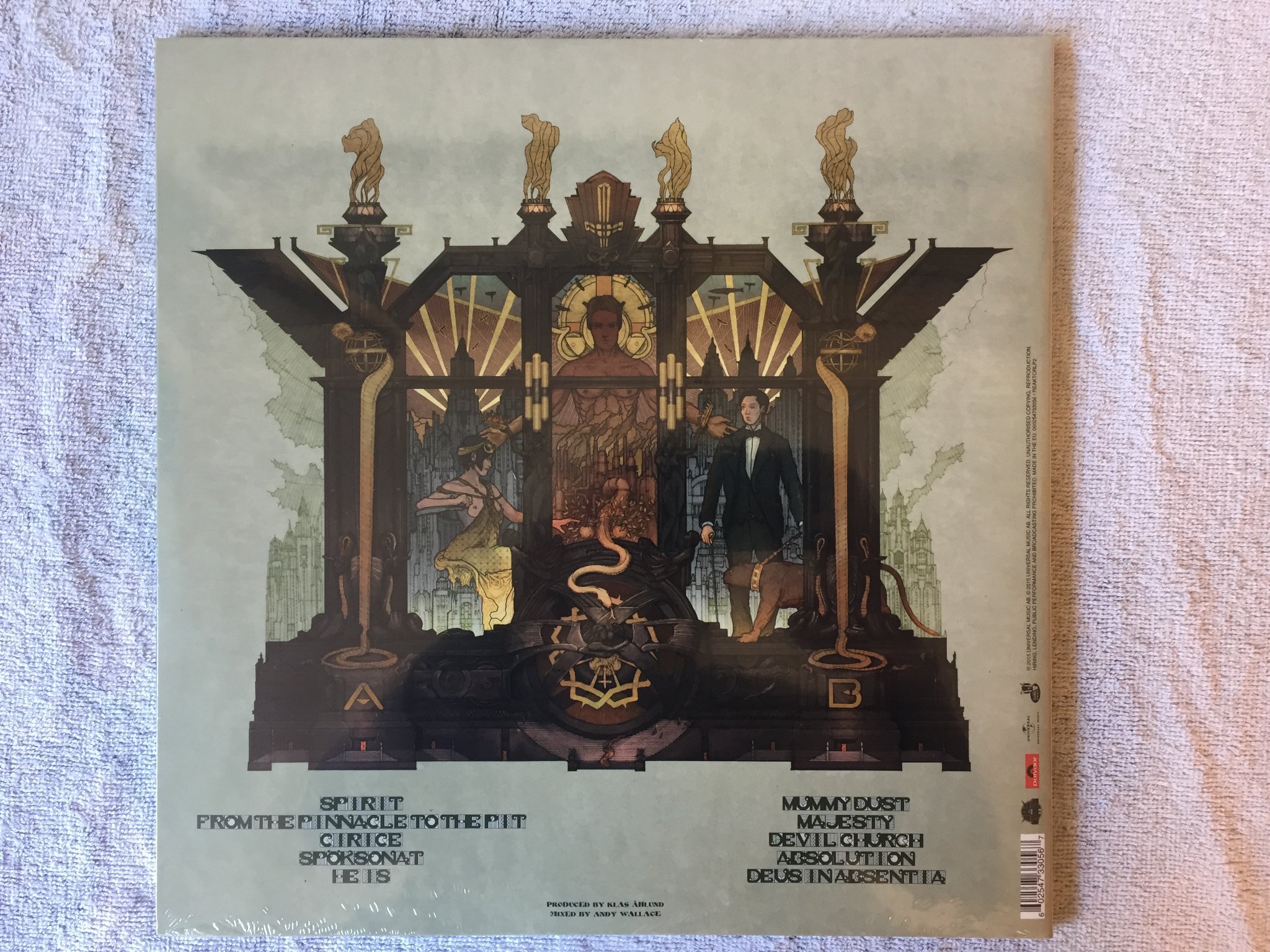 Omslagsbild för skivan GHOST Meliora LP 2015 REAKTORLP2 bronze colour of the vinyl