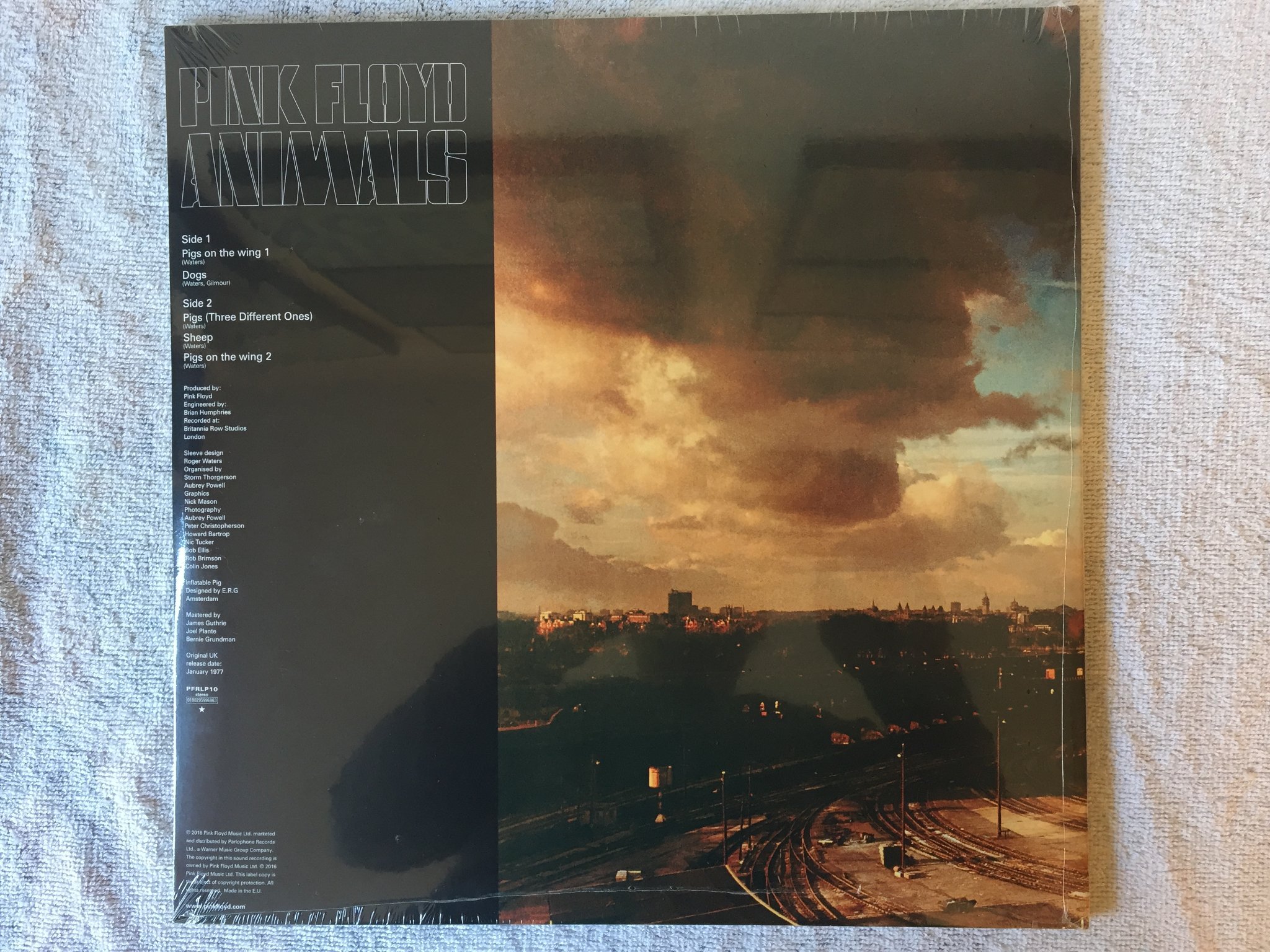 Omslagsbild för skivan PINK FLOYD animals ( remastered ) LP re 2016 PFRLP9 still sealed