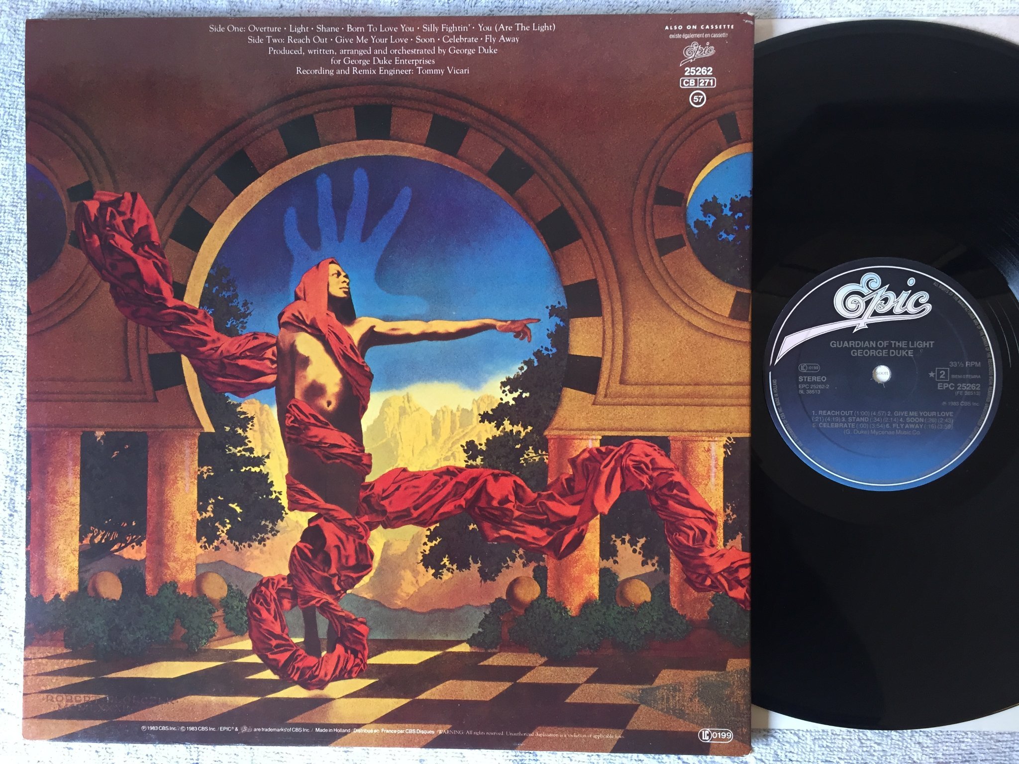 Omslagsbild för skivan GEORGE DUKE Guardian Of The Light LP -83 EPIC EPC 25262