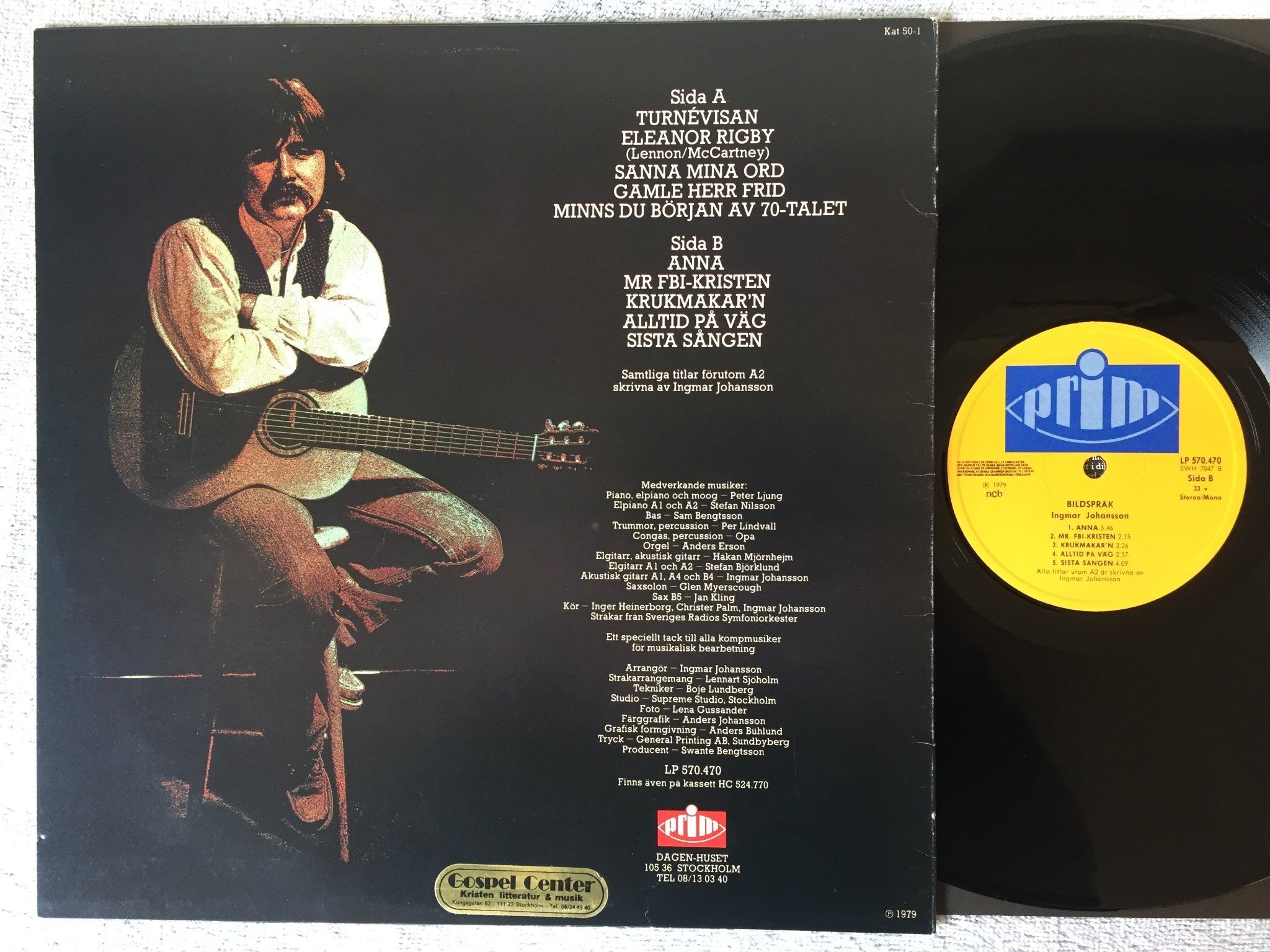 Omslagsbild för skivan INGMAR JOHANSSON bildspråk LP -79 Swe A groovy cover of ”Eleanor Rigby” 